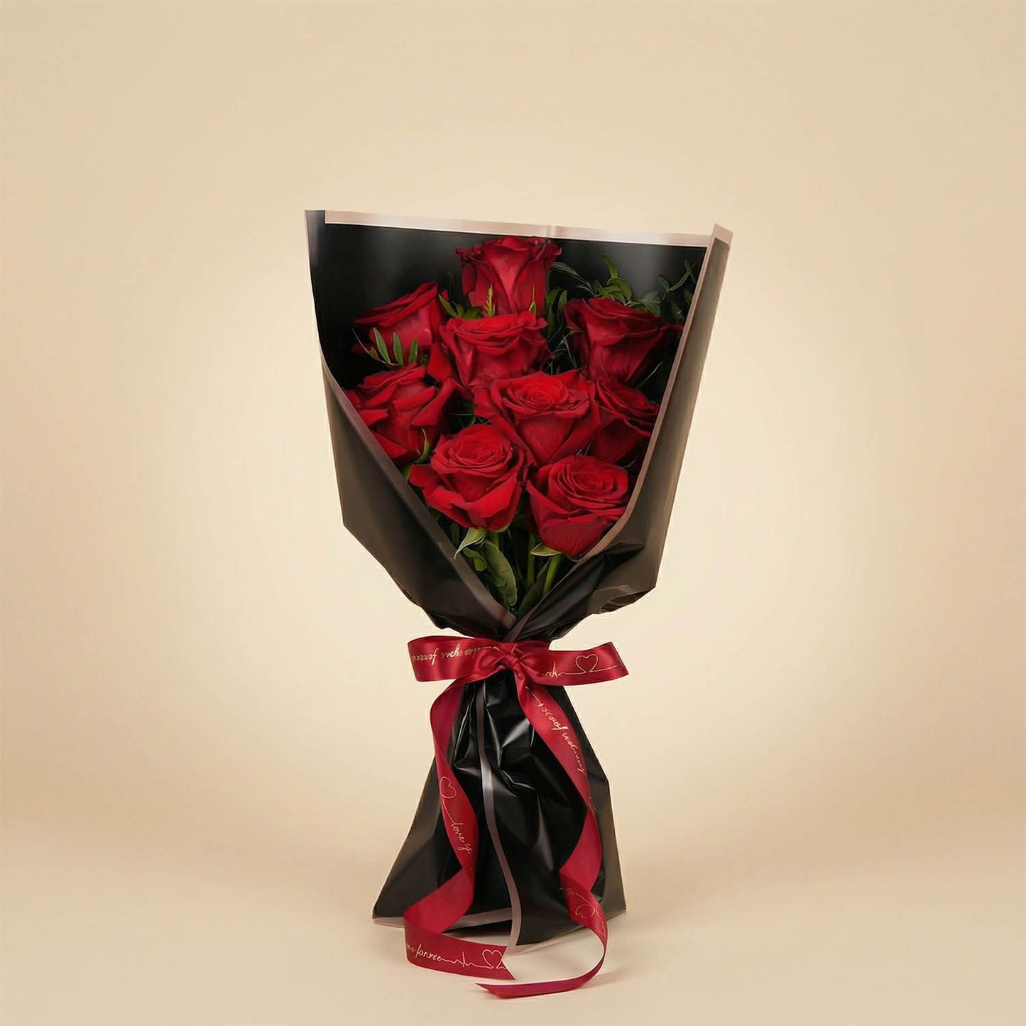La Merna Chocolate Box n Red Roses Flower Bouquet