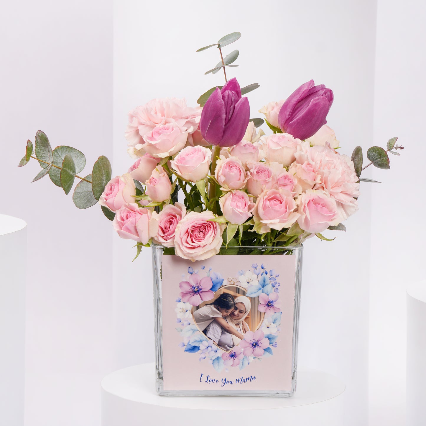 Love You Mama Personalised Flower Vase