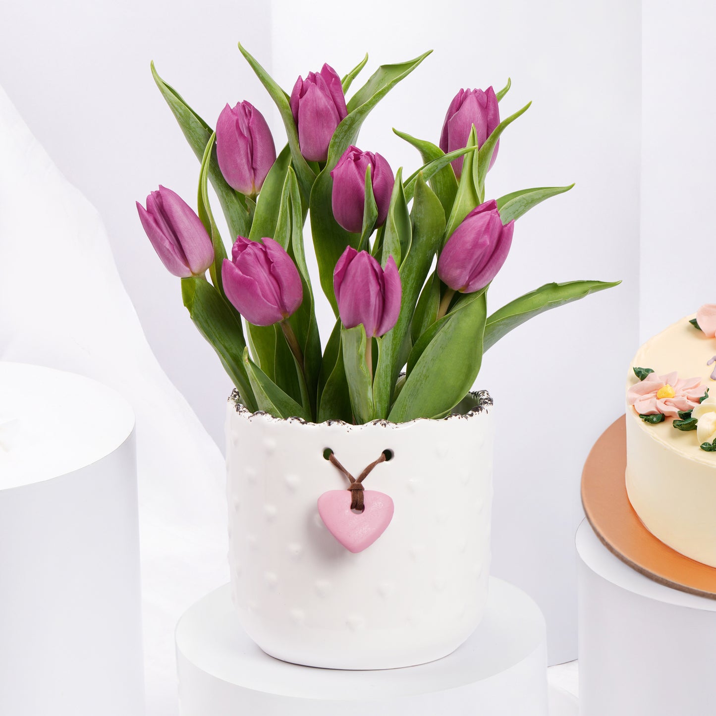 Mama Floral Cake n Tulip Vase