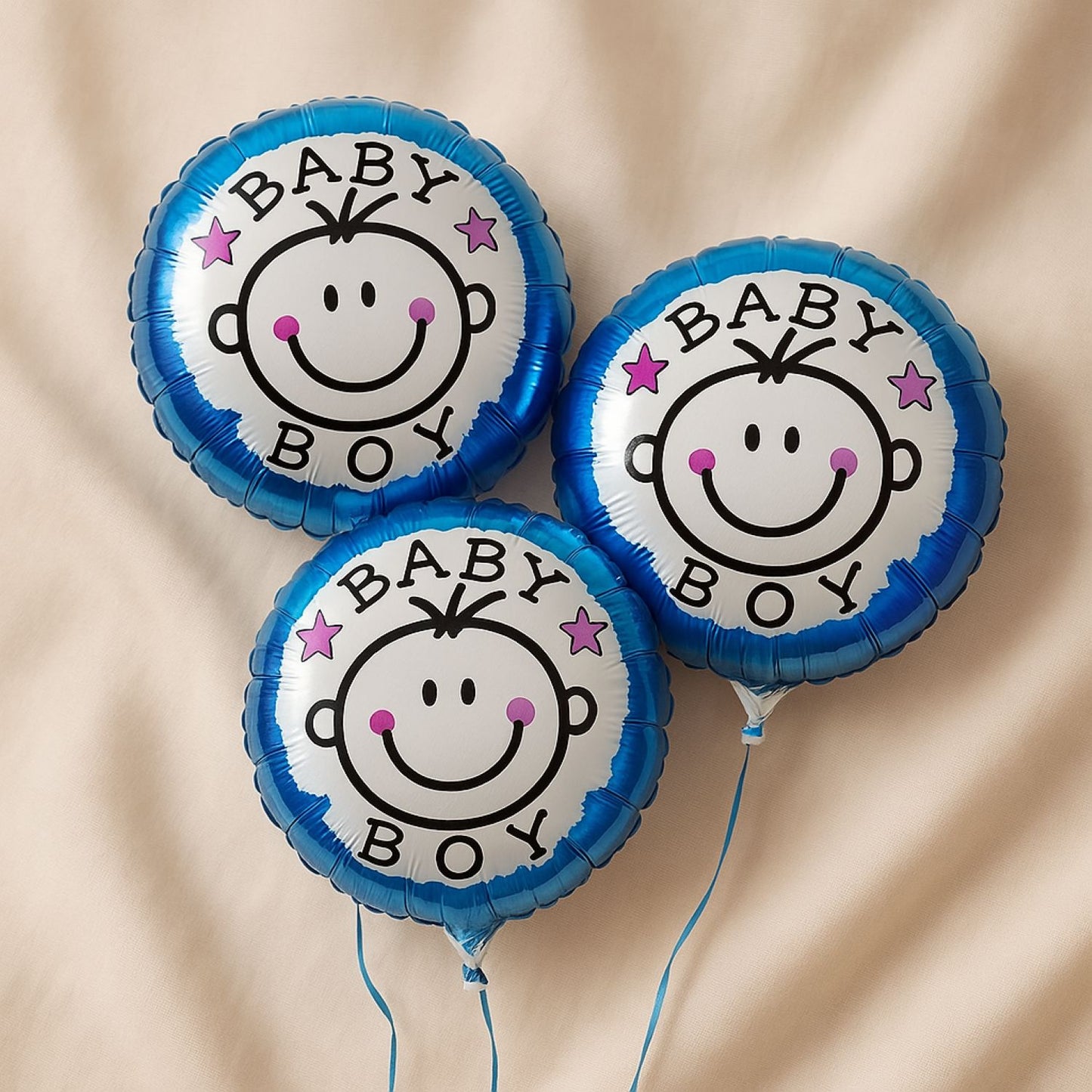 Baby Boy Helium Blue Balloons