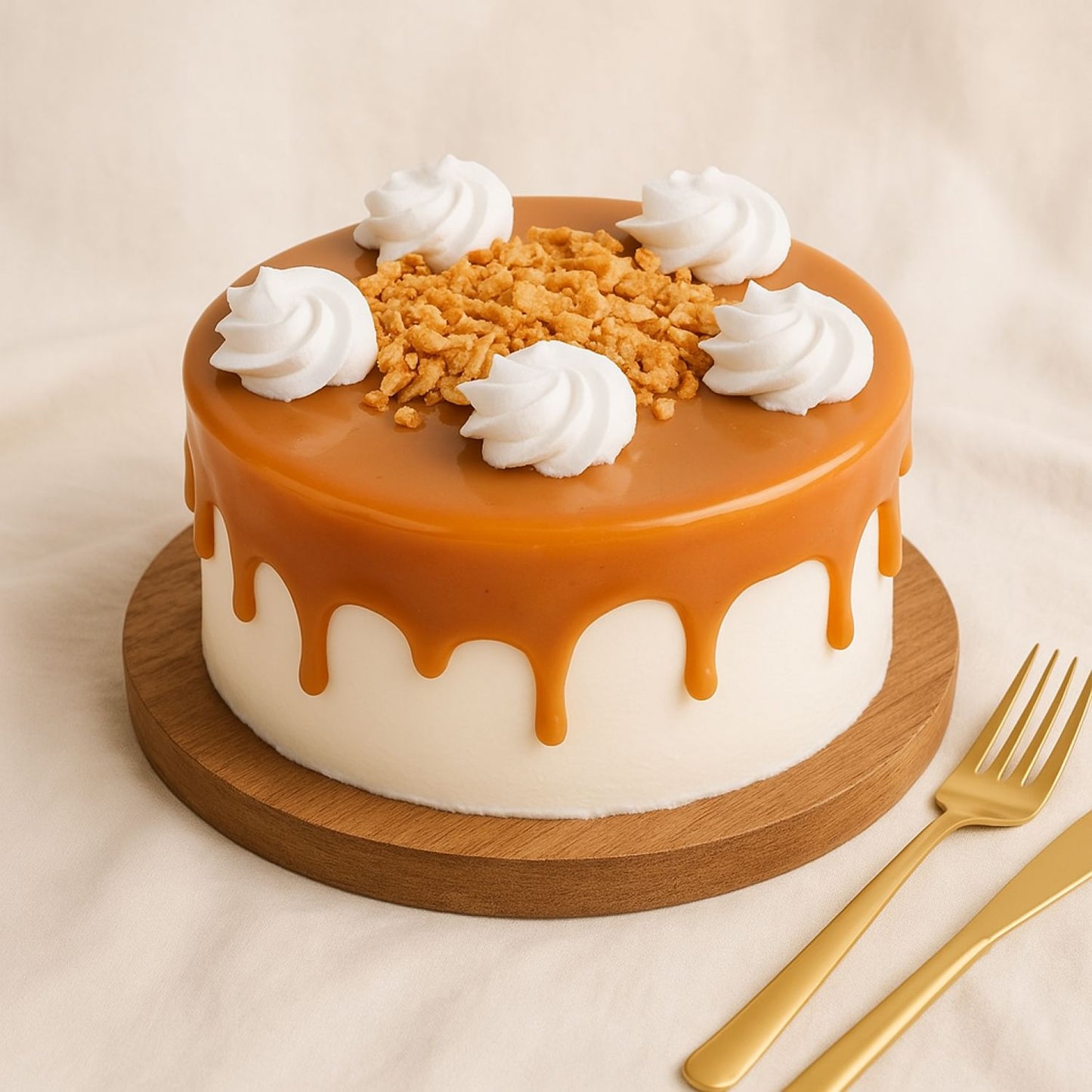 كيك عيد الميلاد باترسكوتش كراميل