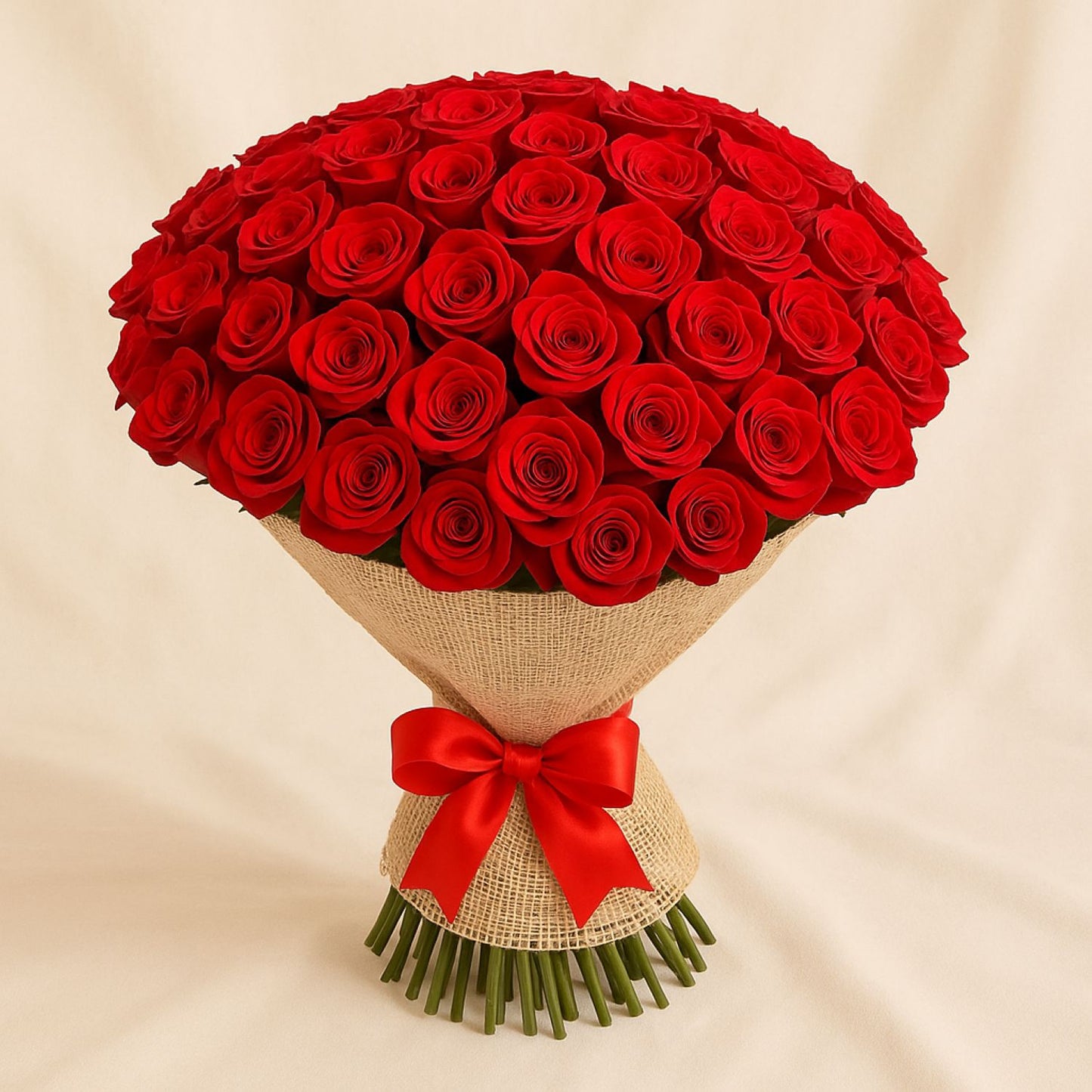 Deep Devotion Red Flower Bouquet