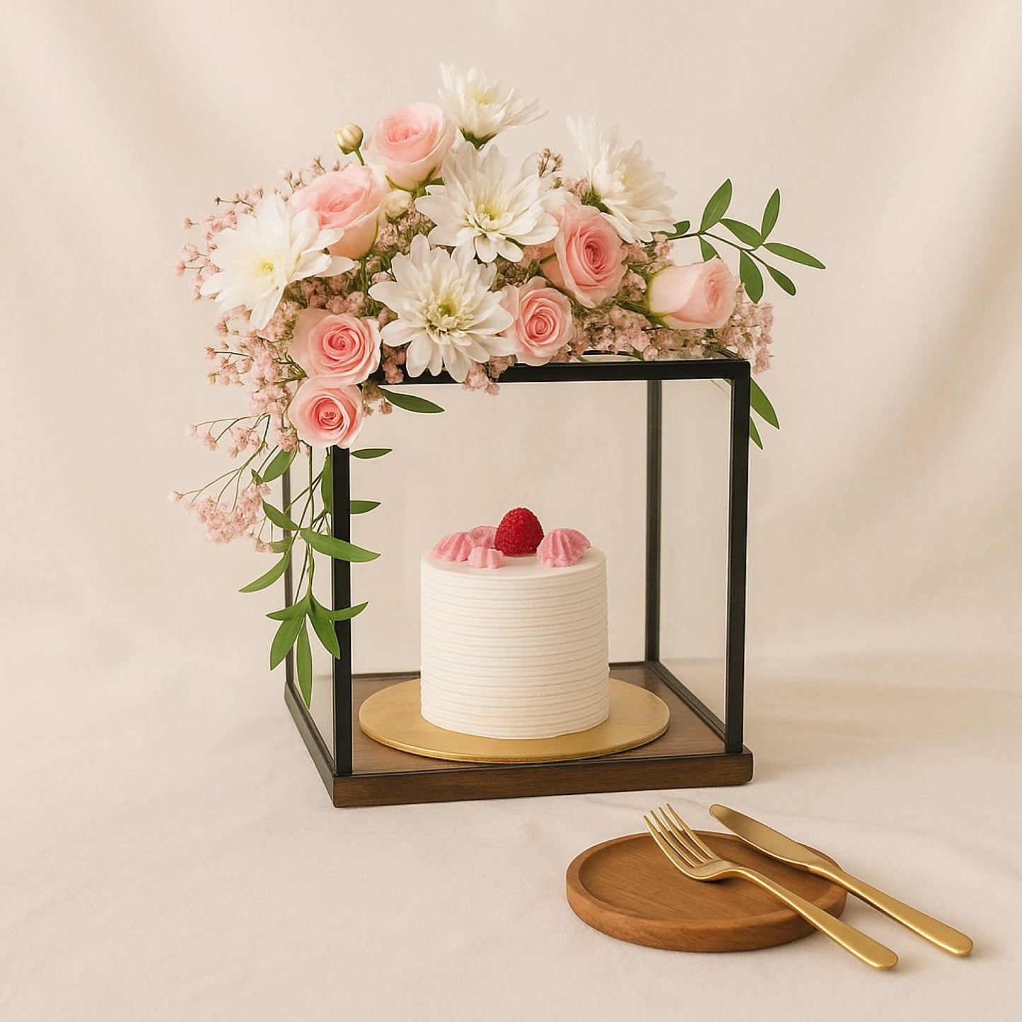 ستاند ورد بينك مع كيك فاخر