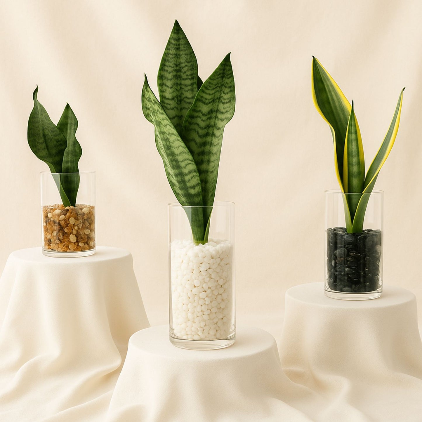 Air Purifying Snake Plants Trio