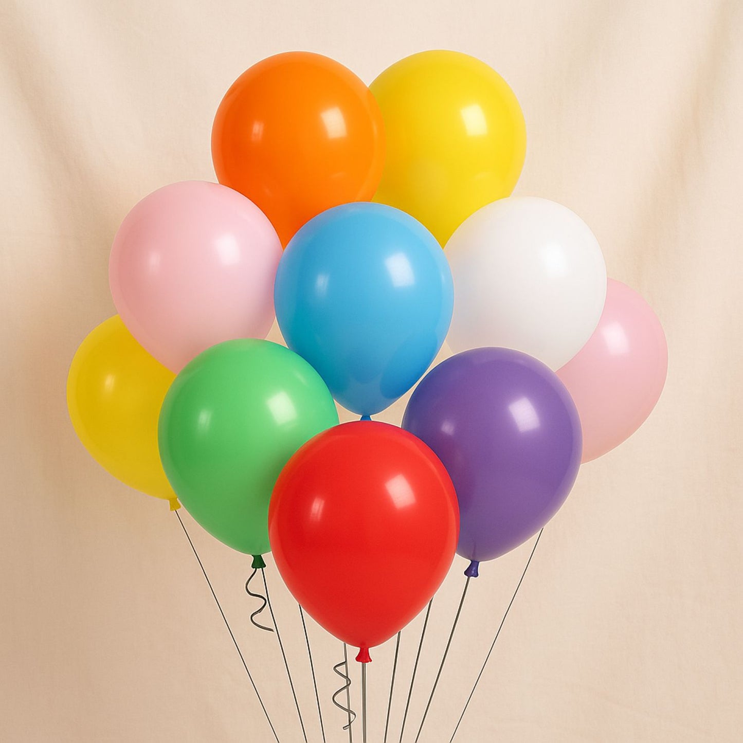 Vibrant Party Helium Balloons | Multicolor