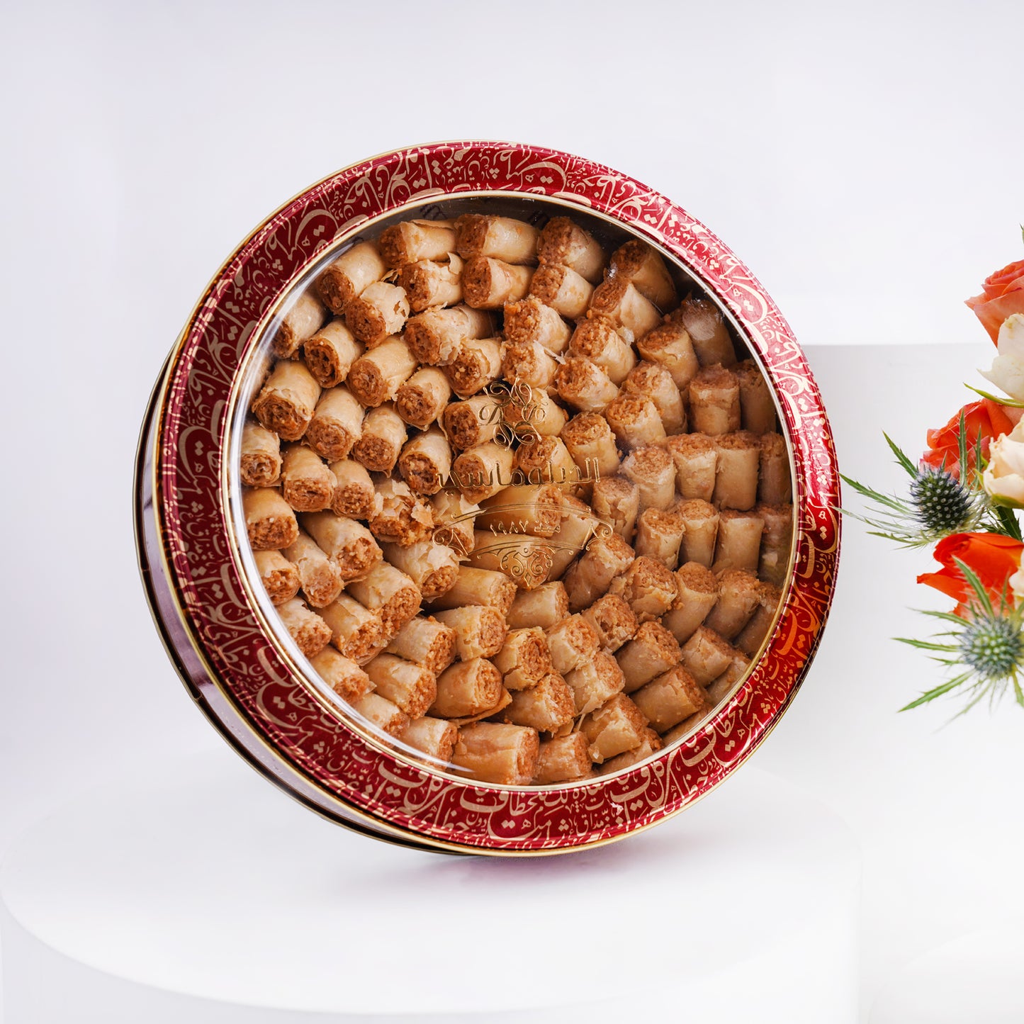 Flower Vase n Diplomatic Sweets Baklava Fingers Half Kg