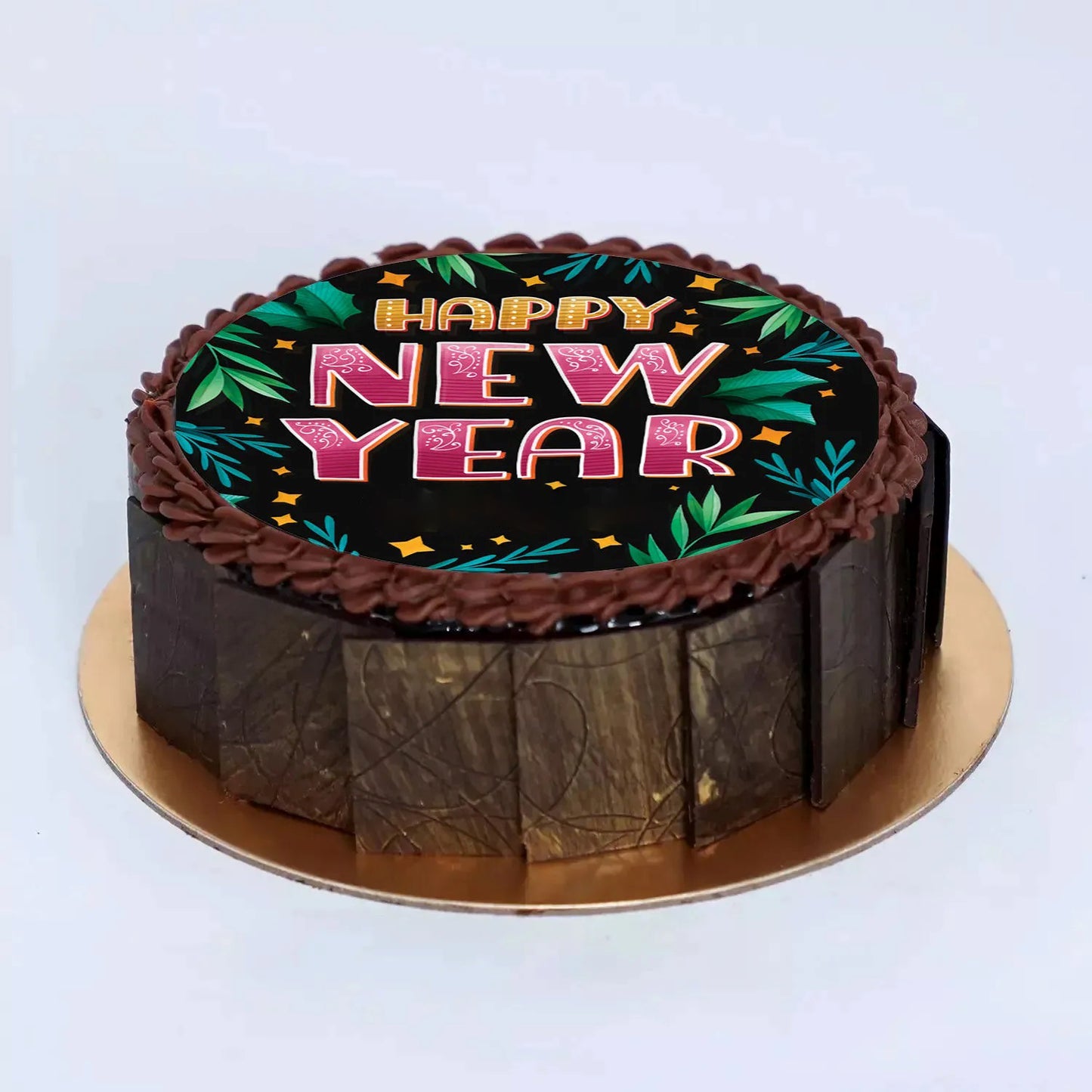 Happy New Year Chocolate Cake