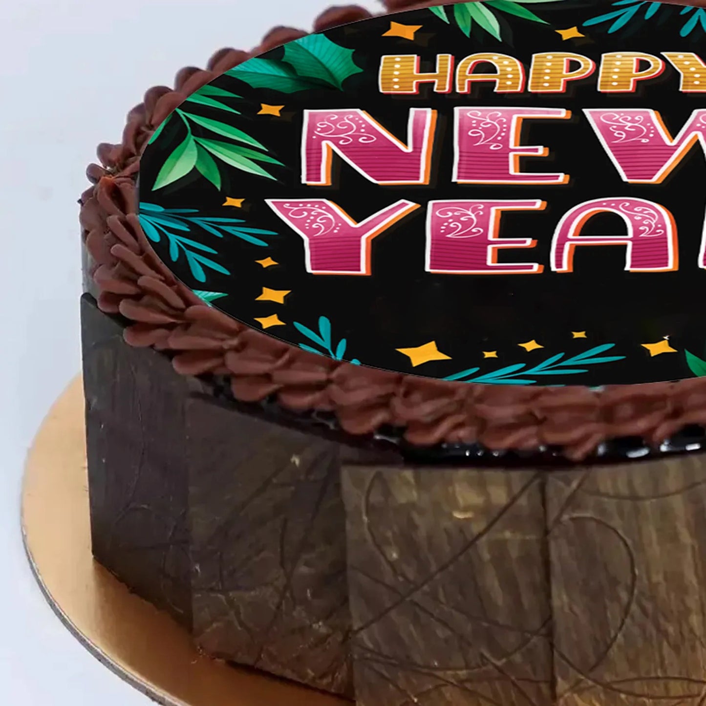Happy New Year Chocolate Cake