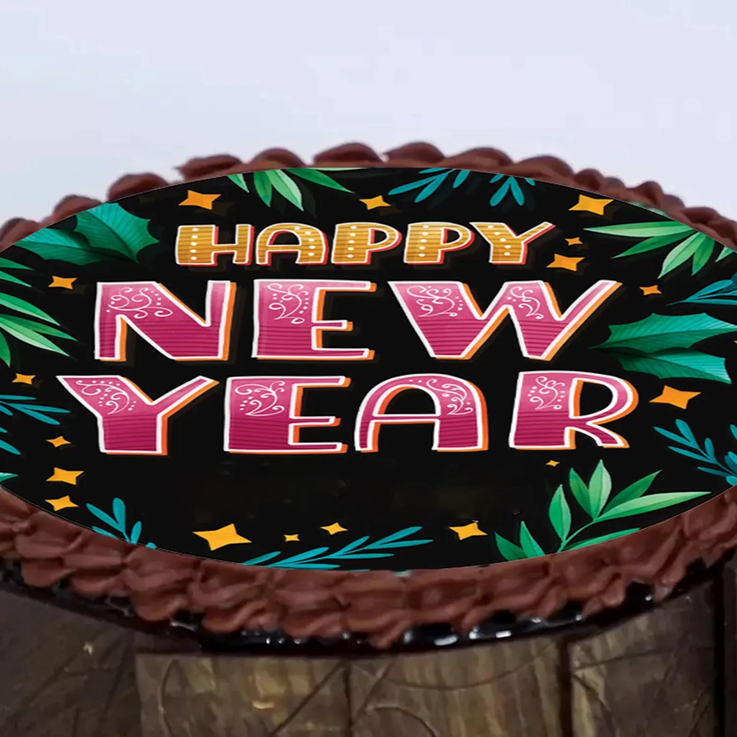 Happy New Year Chocolate Cake