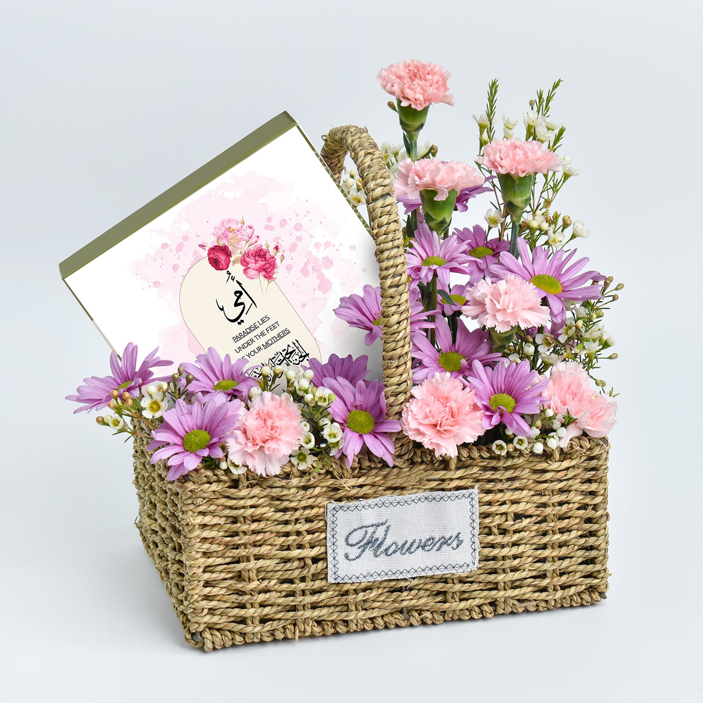 Mothers Gratitude Flower n Chocolate Basket