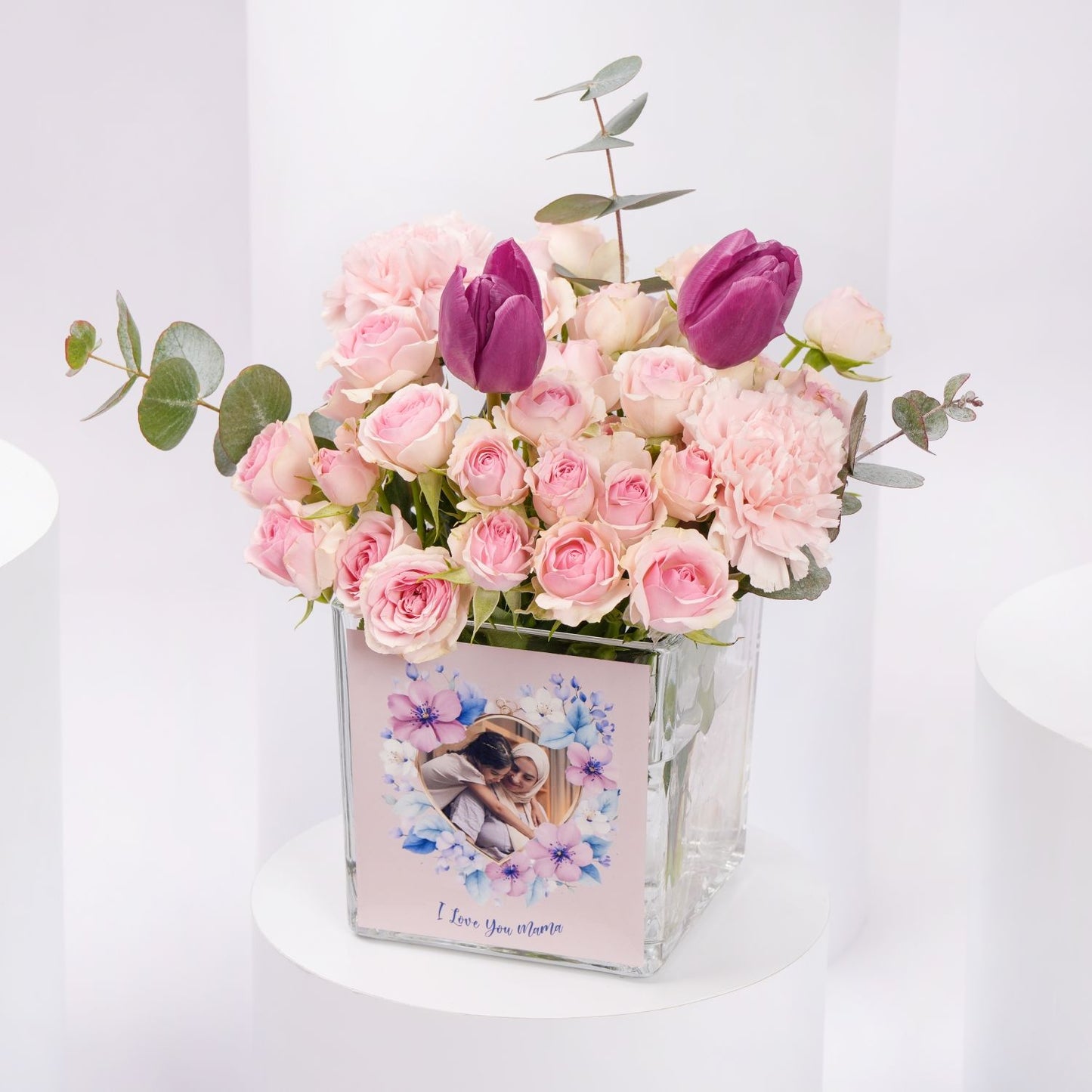 Love You Mama Personalised Flower Vase