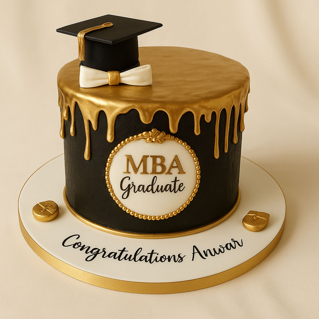 MBA Graduate Luscious Cake