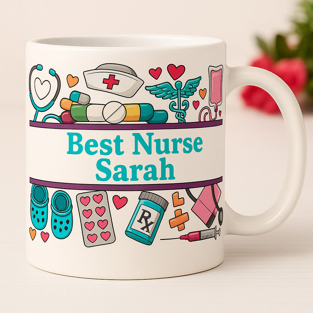 Name Personalized Mug For Nurse Graduation