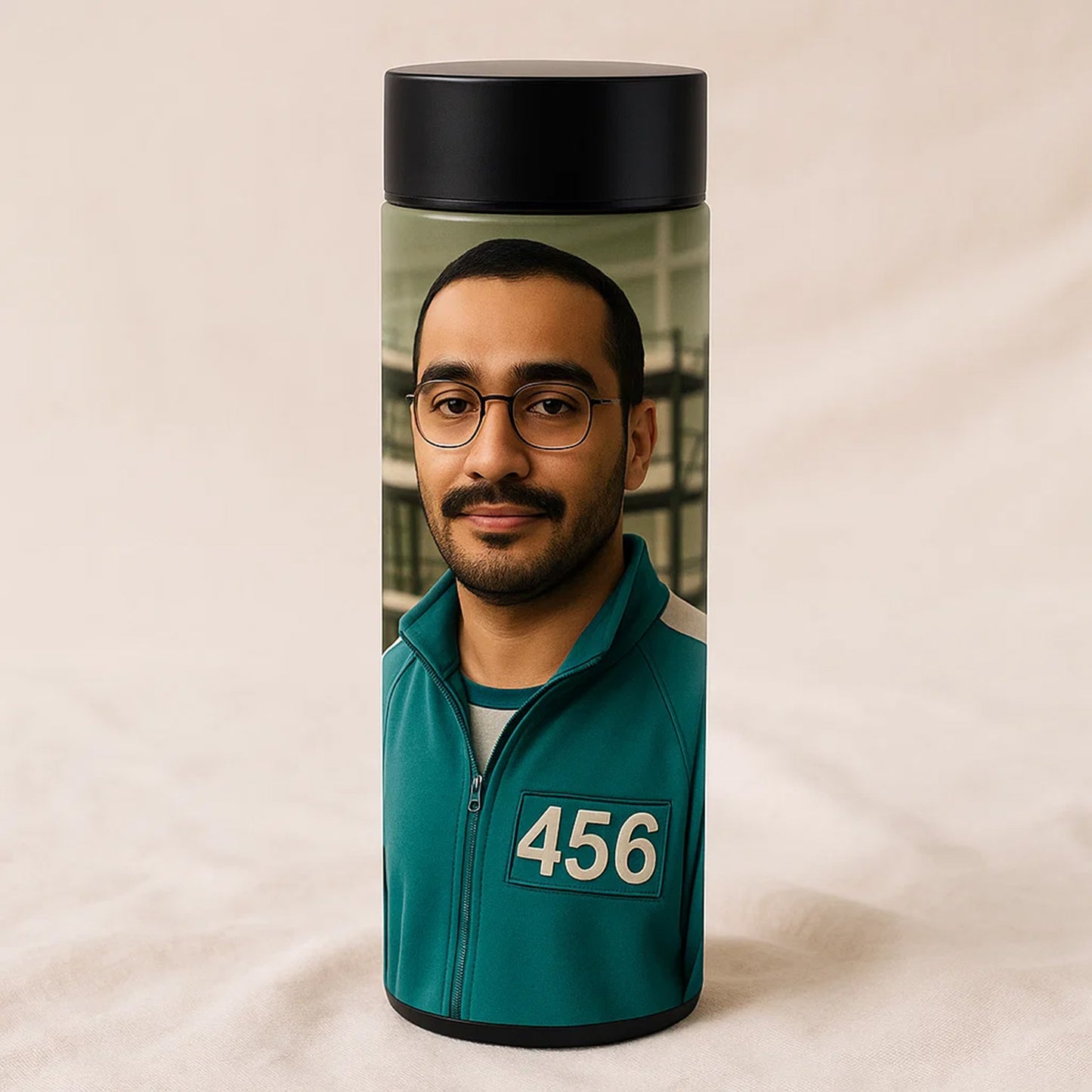 Green Tracksuit No. 456 Personalised Bottle