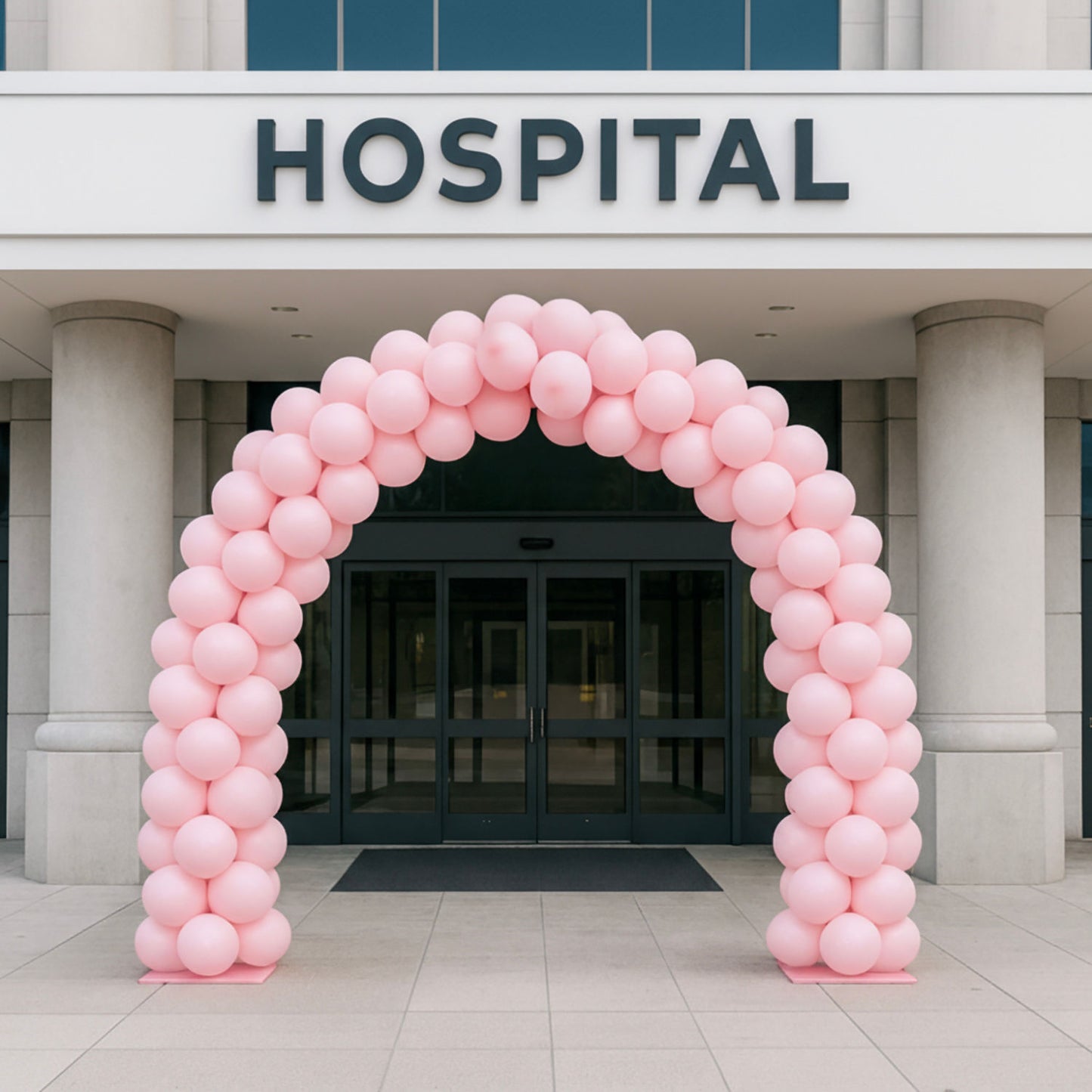 قوس الأمل | بالونات حملة اكتوبر الوردي