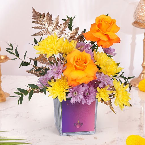 Festival Lights Flower Vase