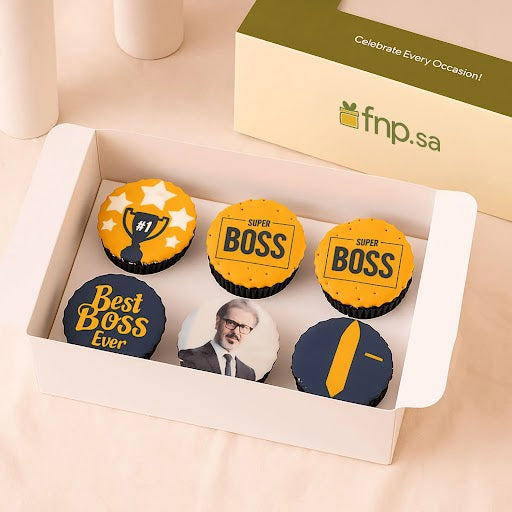 Boss Day Celebration Cupcakes
