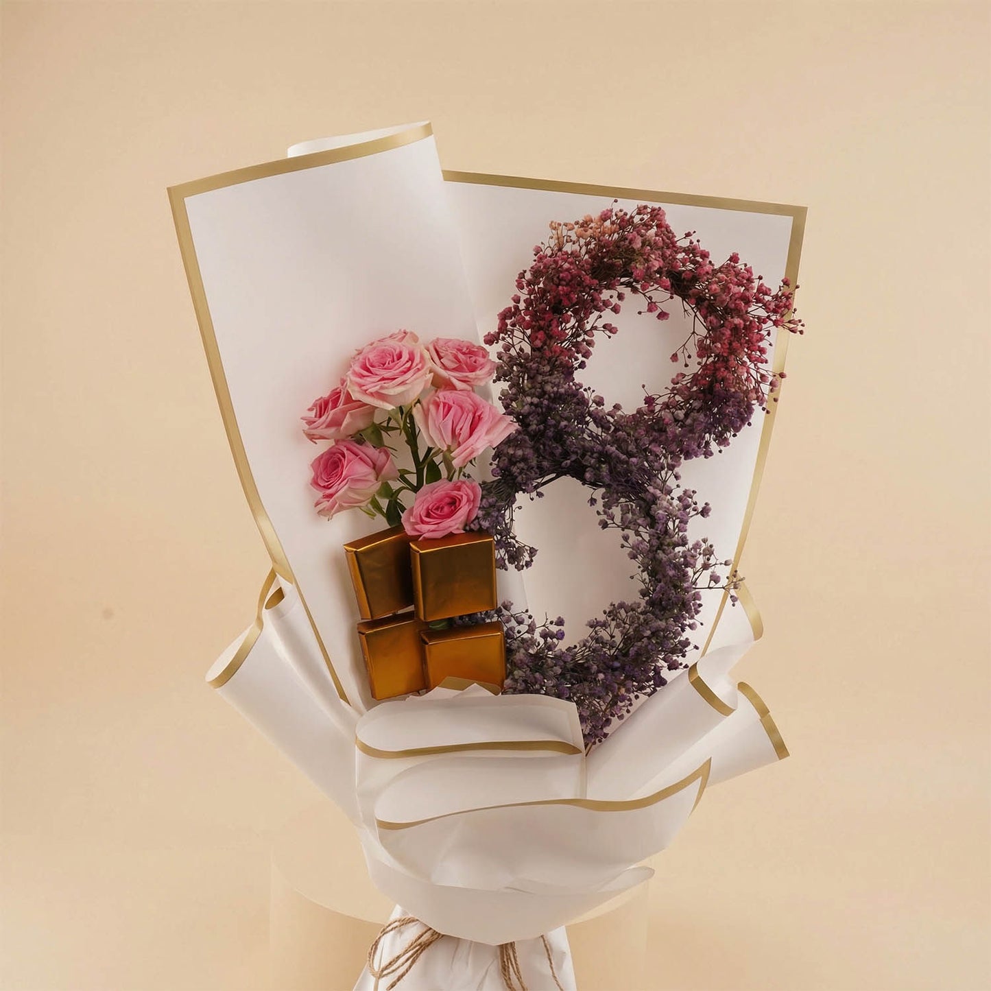 Queen of March Bouquet with Chocolate