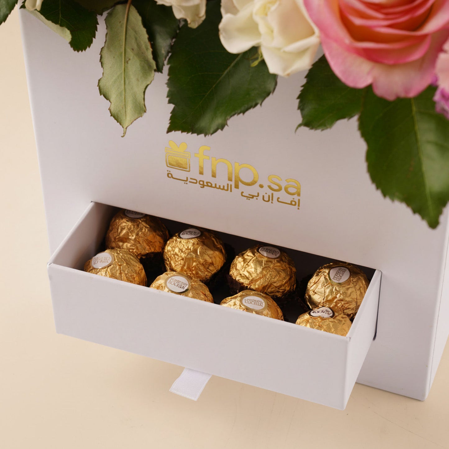 Dearest Mom Flowers & Rocher's Chocolate Box