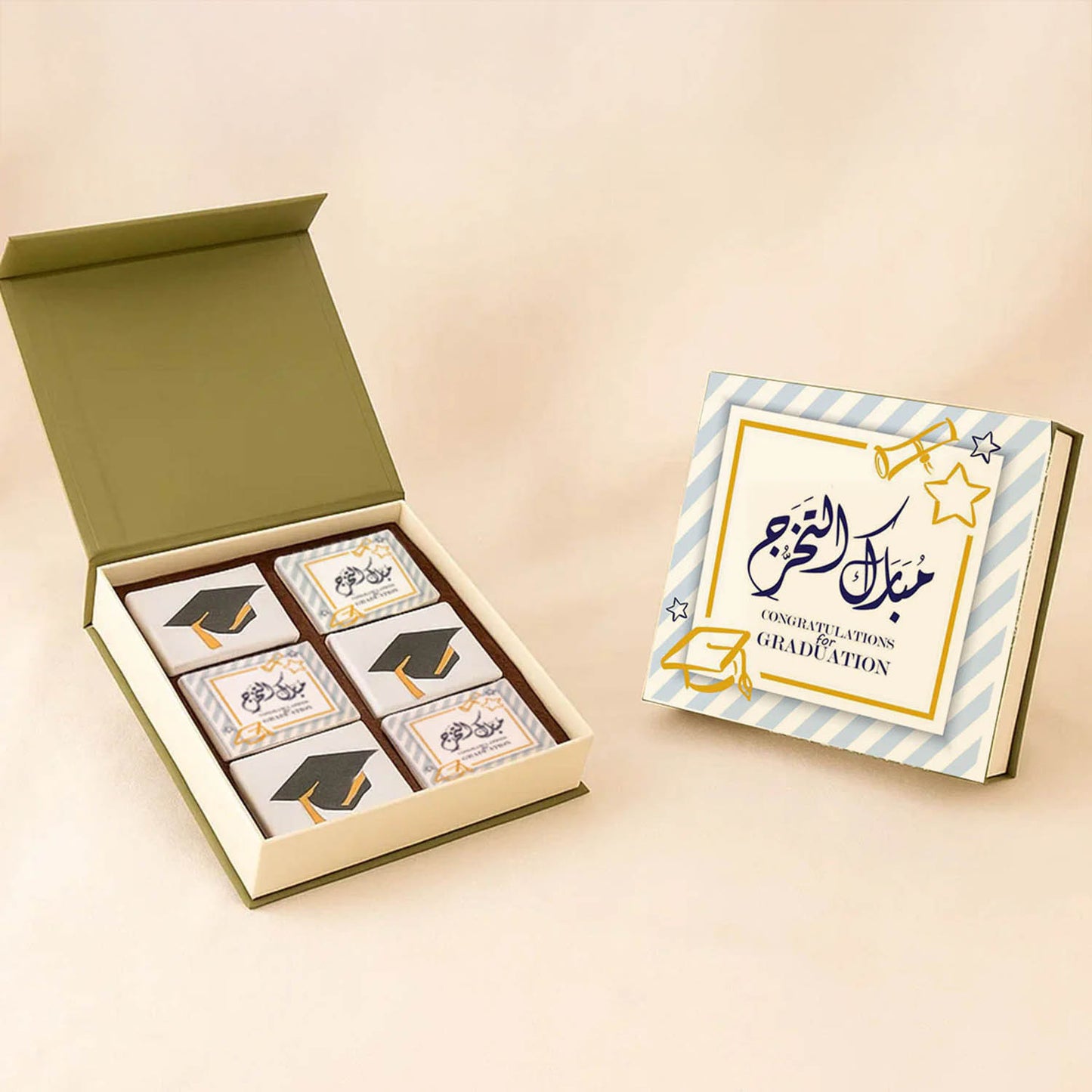 بوكس براونيز شوكولاتة التخرج الفاخرة