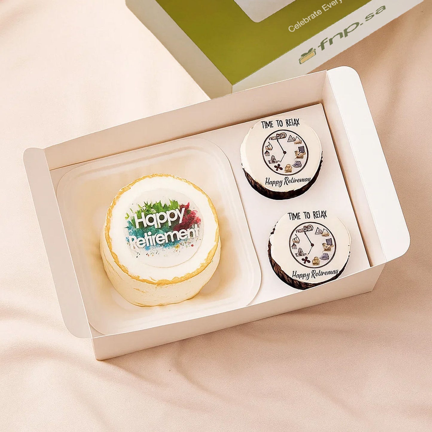 Retirement Treats Bento Cake Box