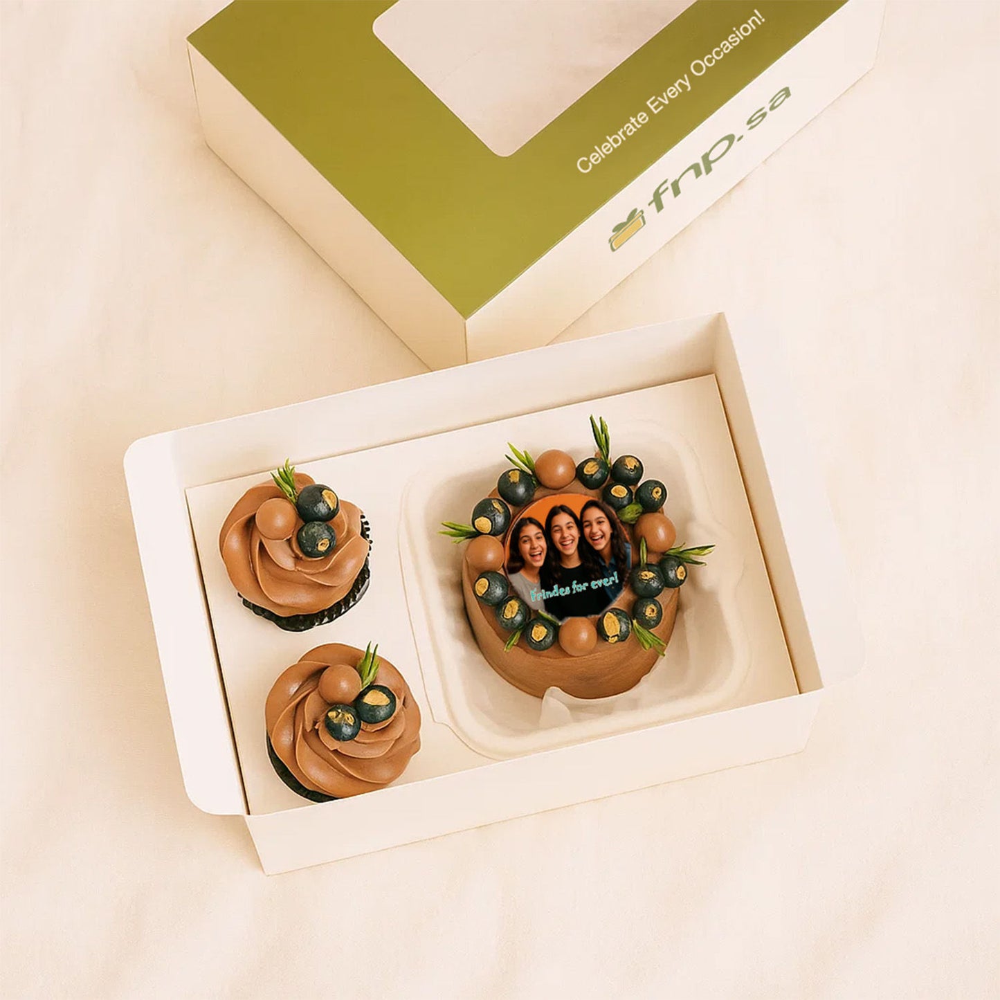 Best Friends Photo Cake Box