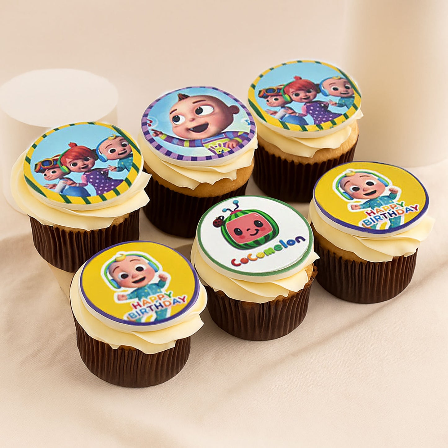 Cocomelon Theme Kids Cupcakes