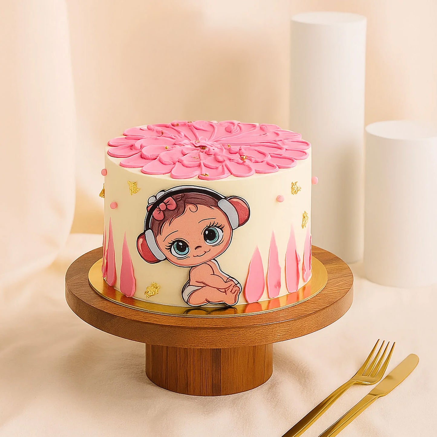 Baby Princess Newborn Cake