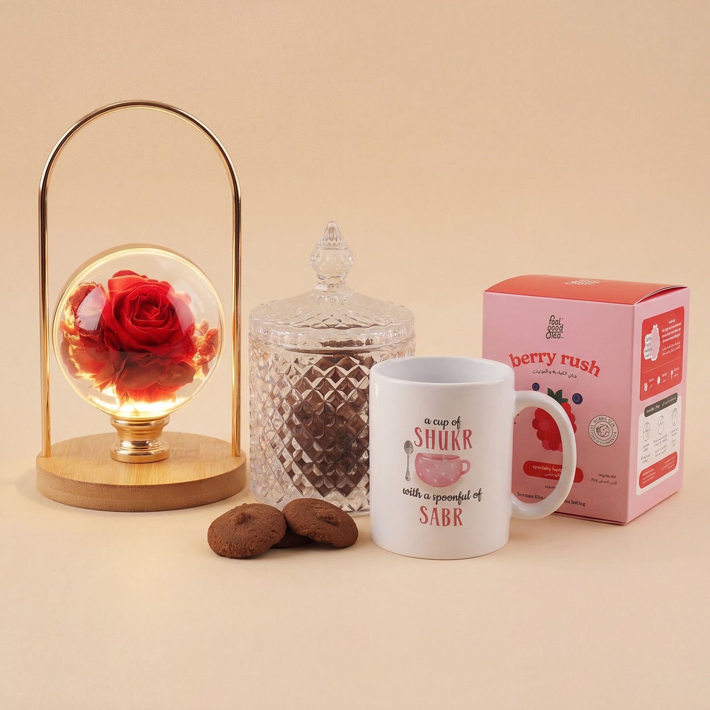 Forever Rose Frame & Tea Gift Set