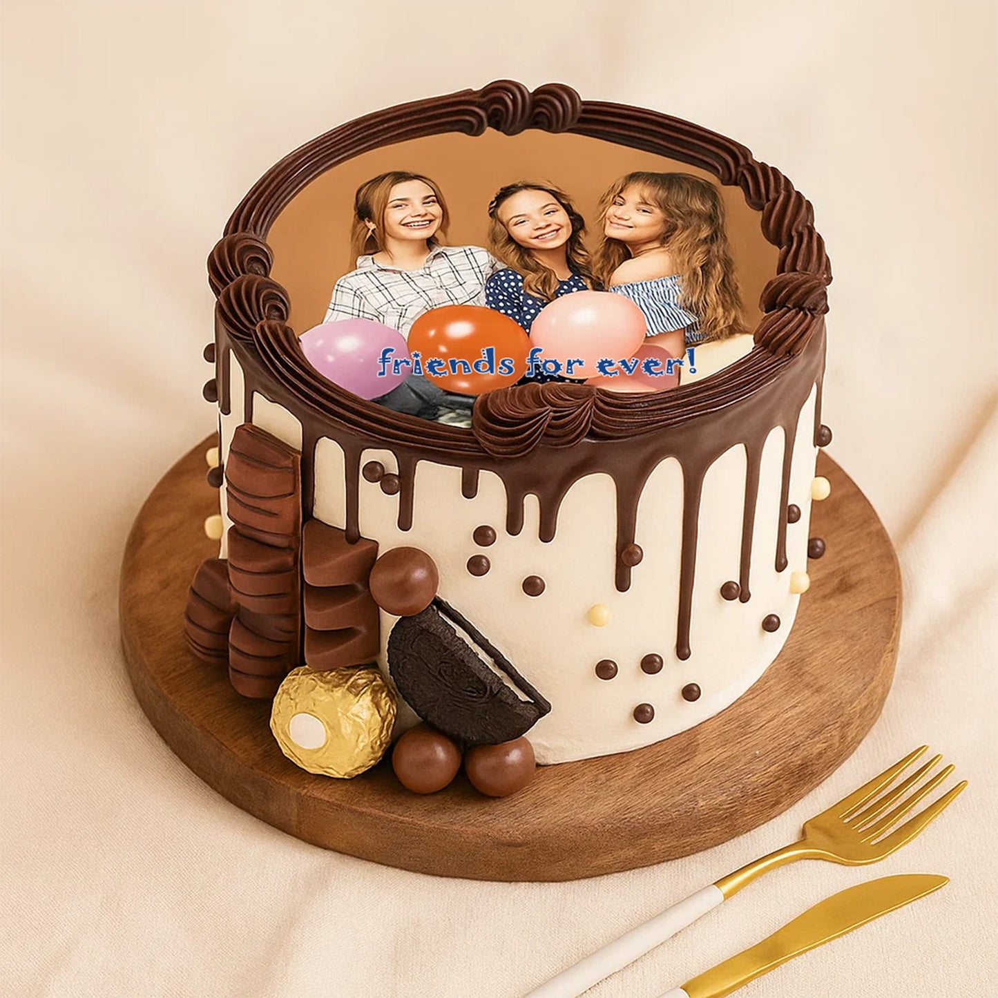 Choco Lava Luxe Photo Cake