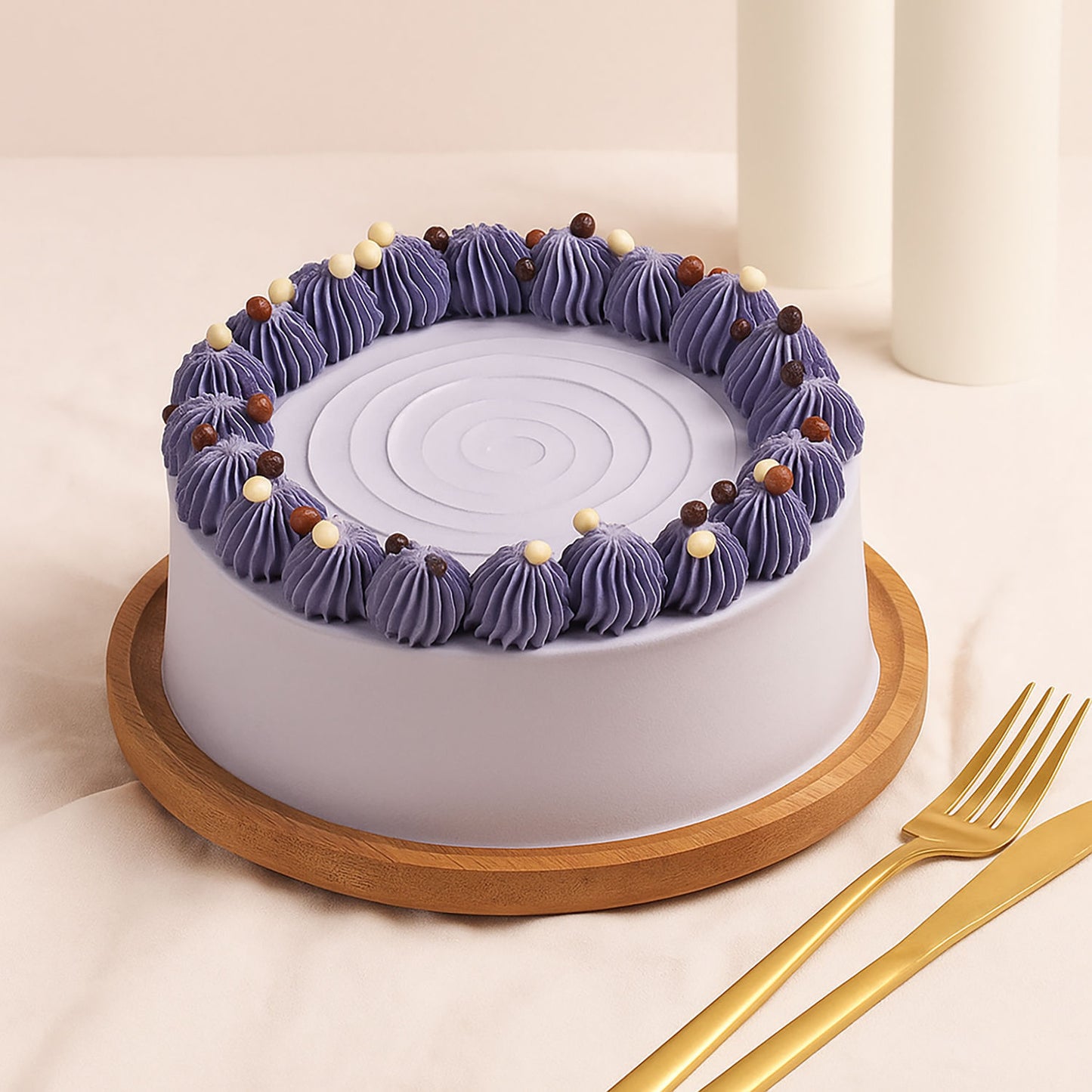 Elegant Blueberry Cream Cake | Multiple Sizes
