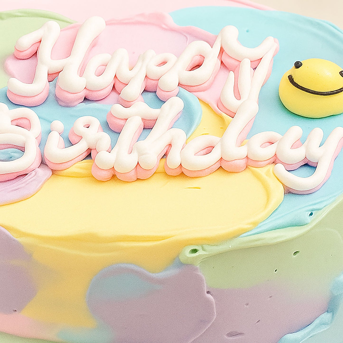 Colorful Happy Birthday Cake