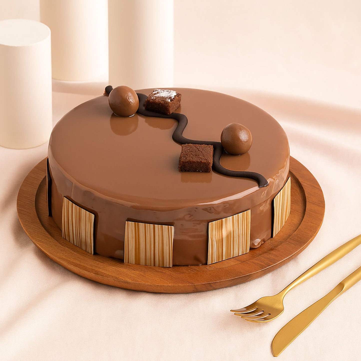 Opulent Dark Compound Fudge Cake