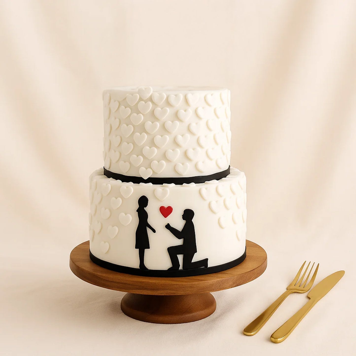 تورته خطوبة | معك للأبد