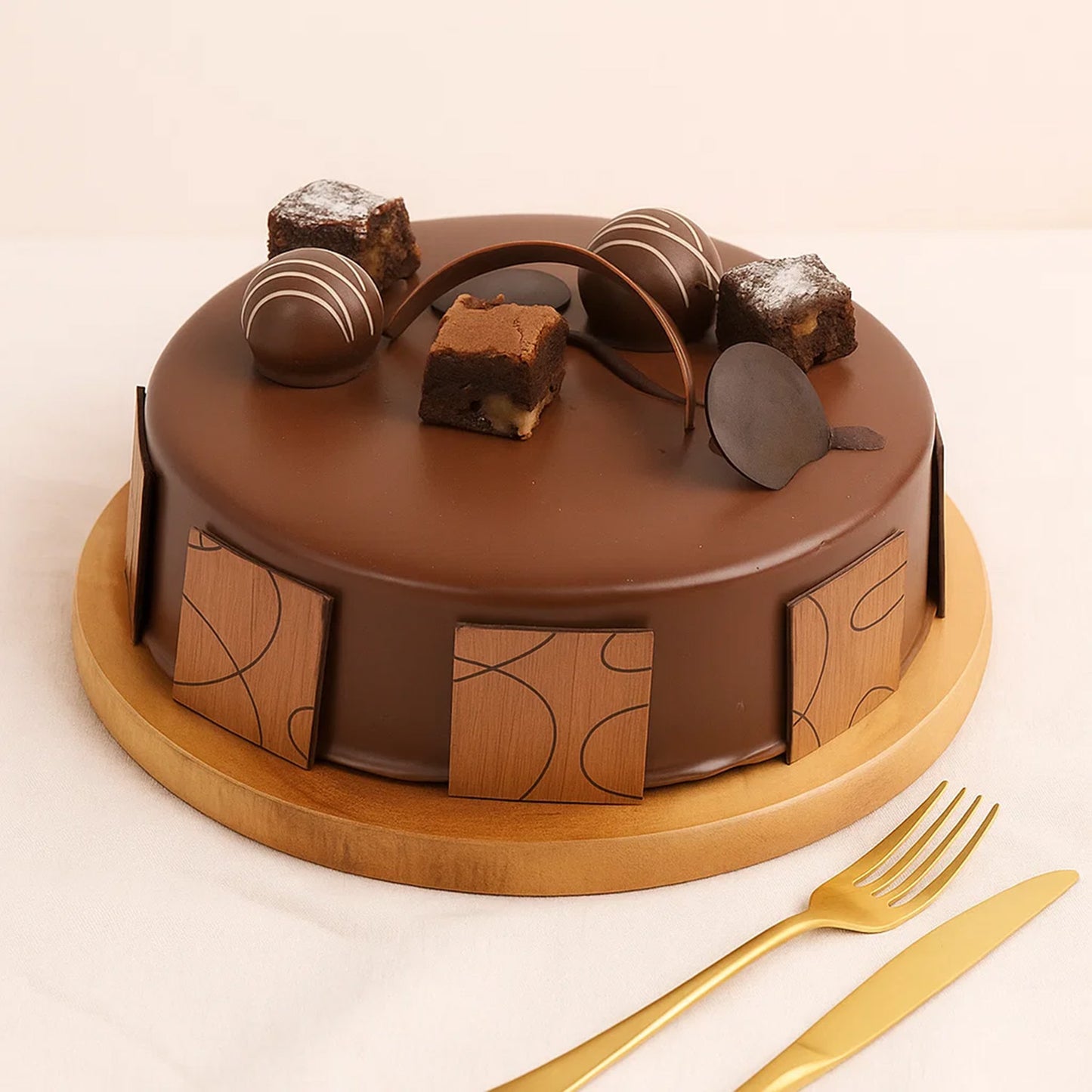 Truffle Brownie Fudge Delight Cake