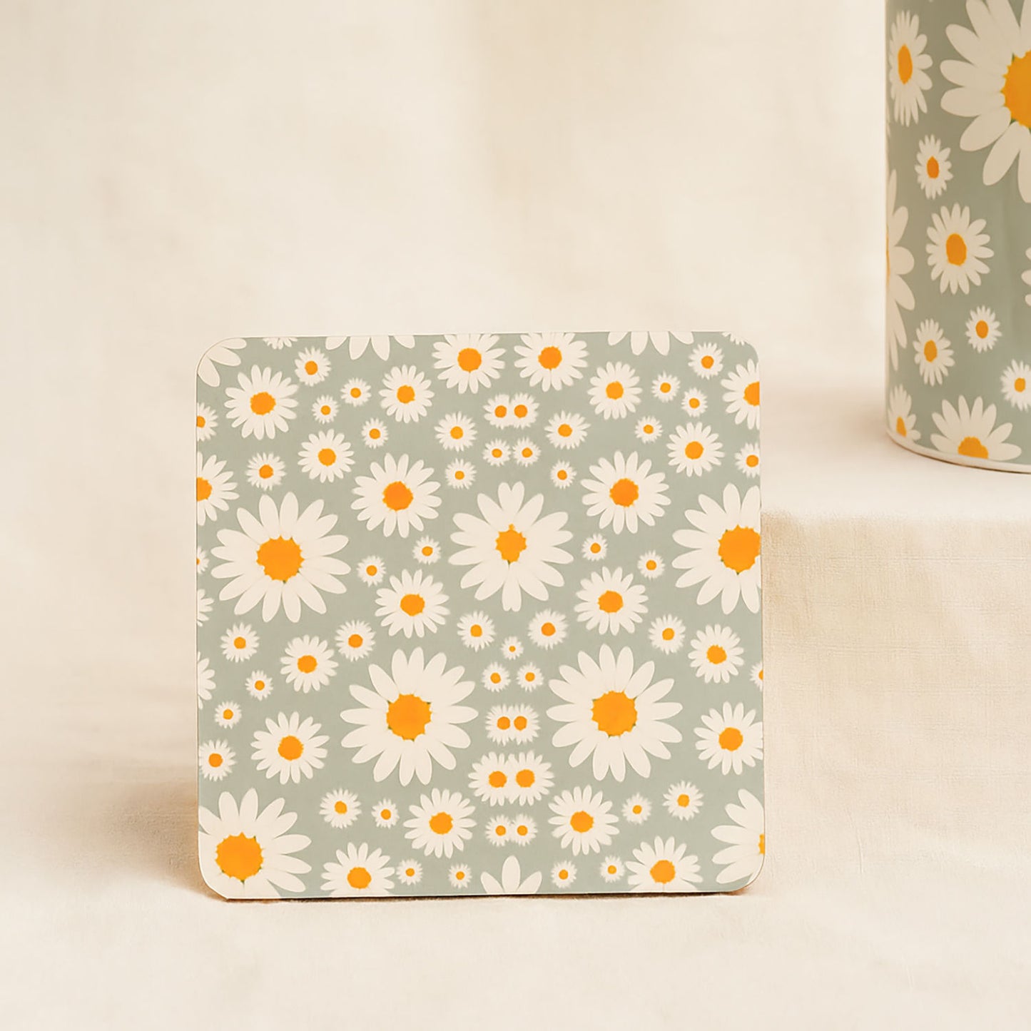 White Chrysanthemum Flower and Mini Cake Combo