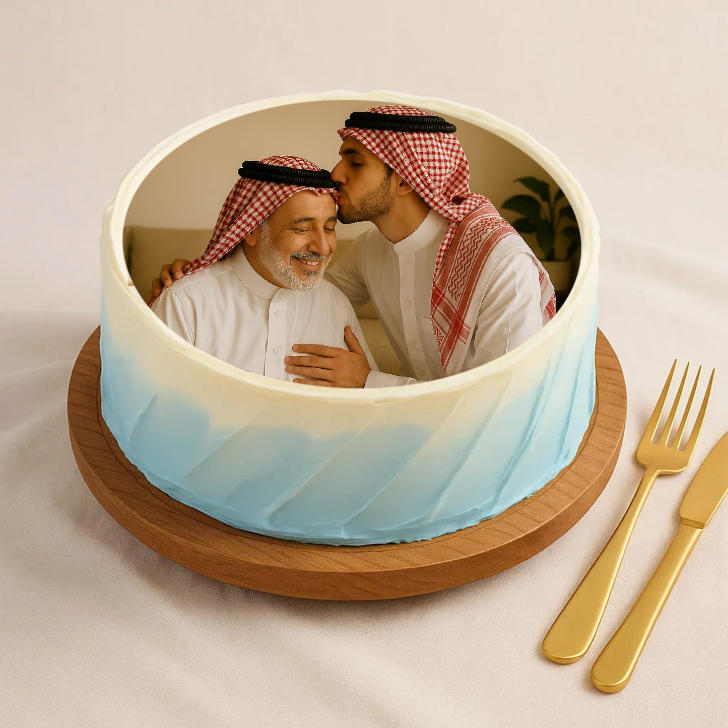 Father's Day Combo - Photo Cake with Roses