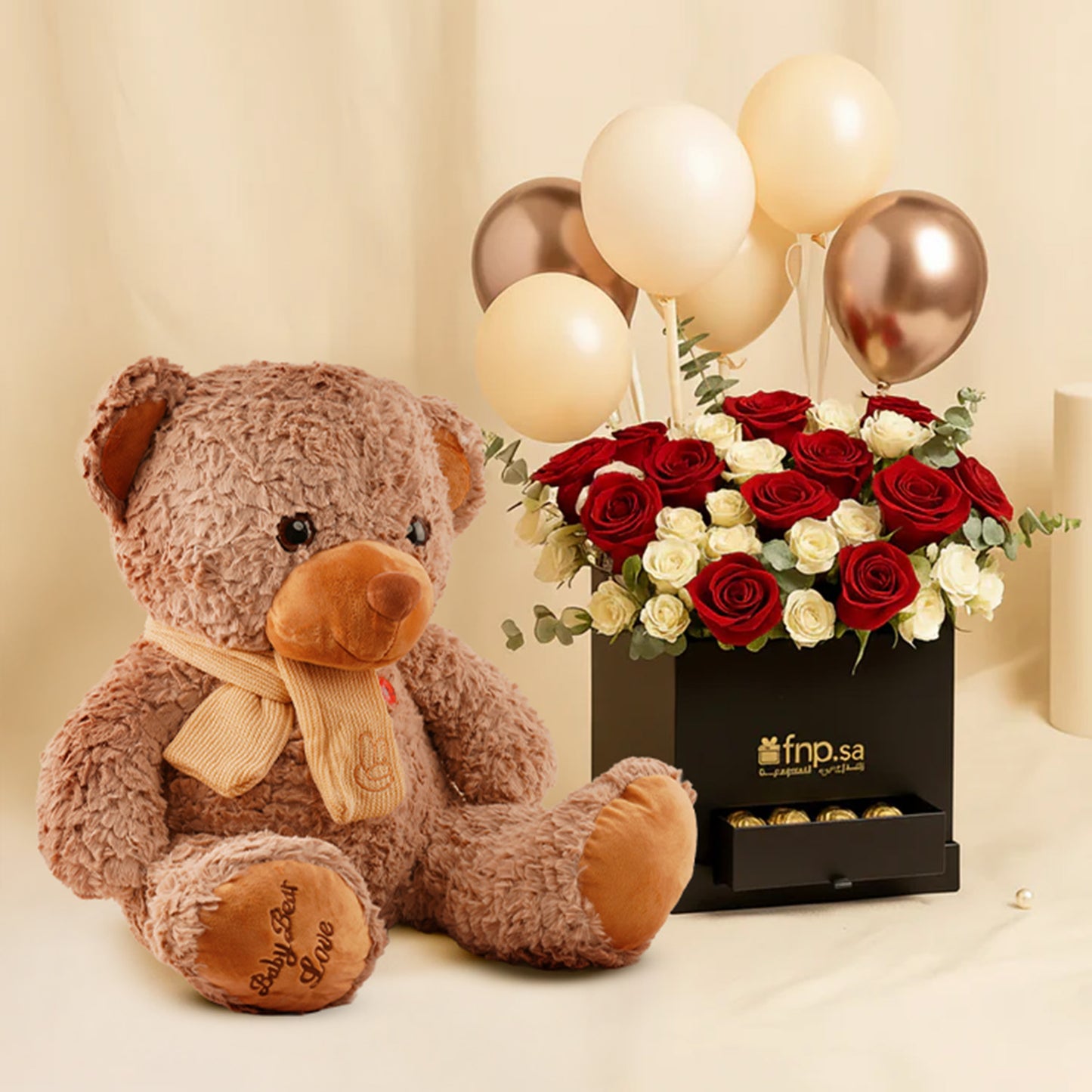 Happiness Box | Rose, Chocolates n Balloons