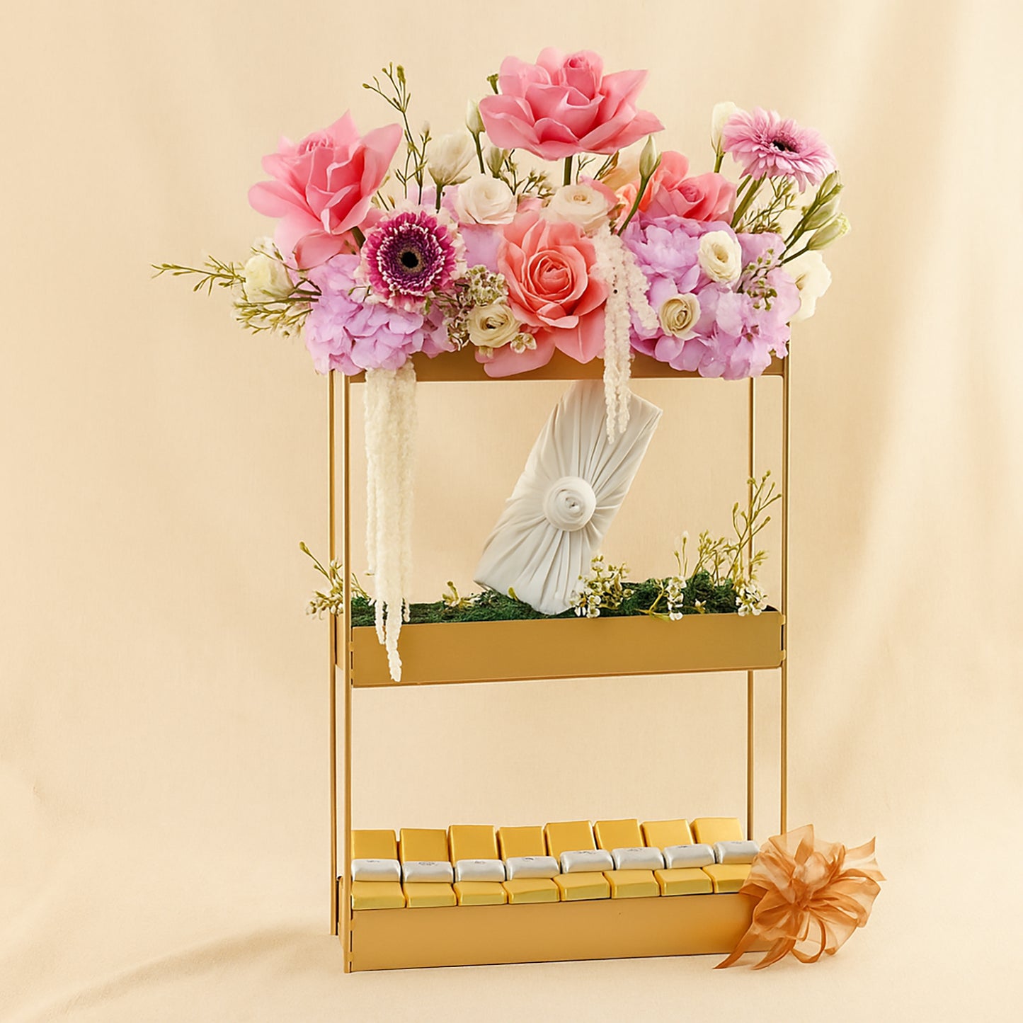 Jadore Dior Perfume For Her With Floral Stand n Chocolates