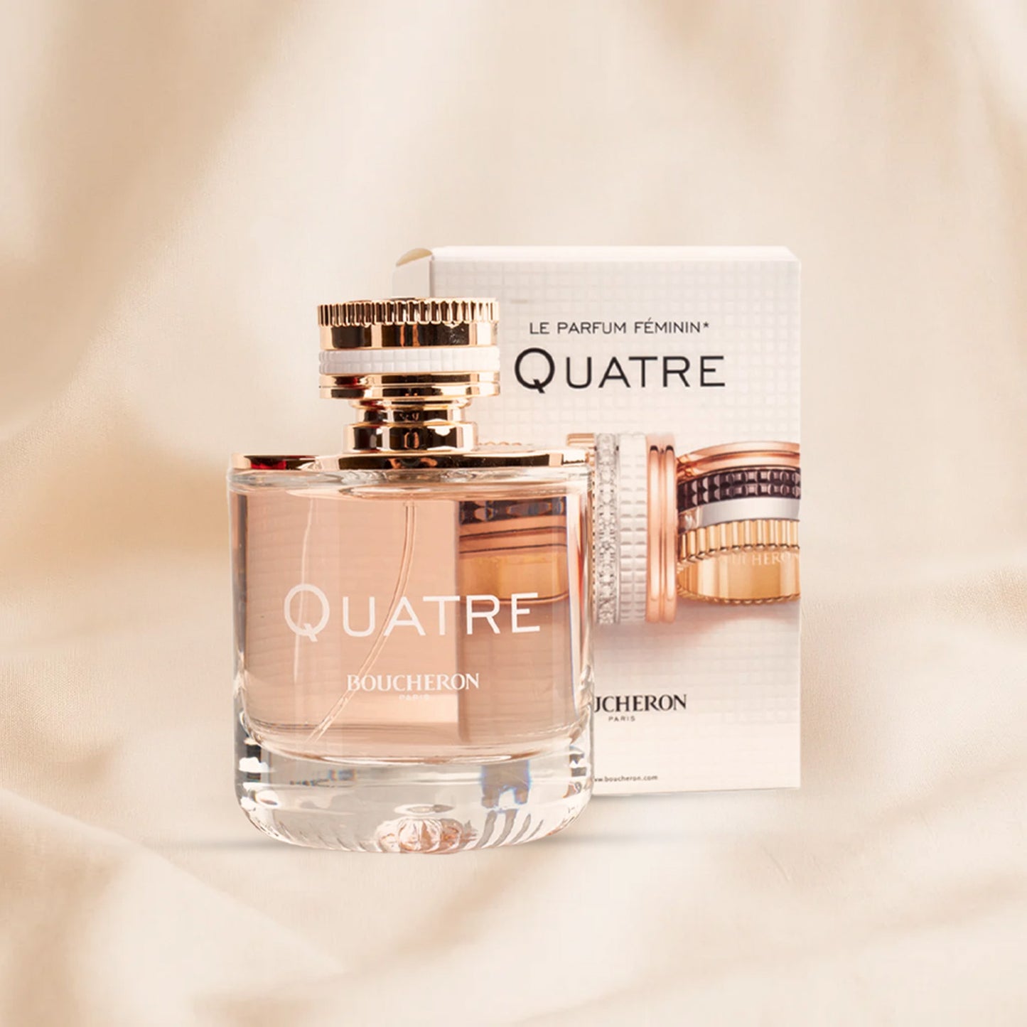 باقة ورد مع عطر بوشرون كاتريه نسائي 100مل