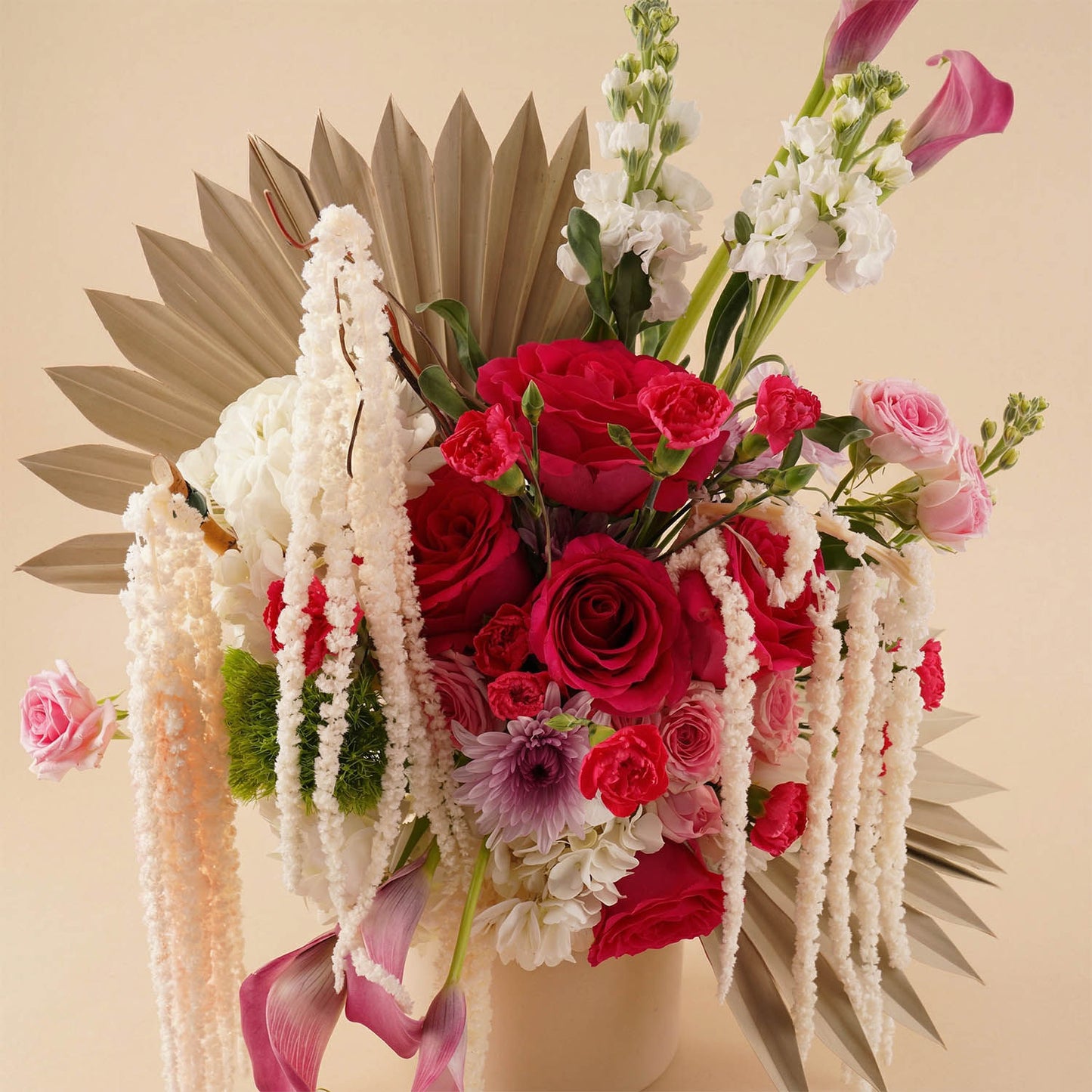 Pink & White Flower Passion Vase