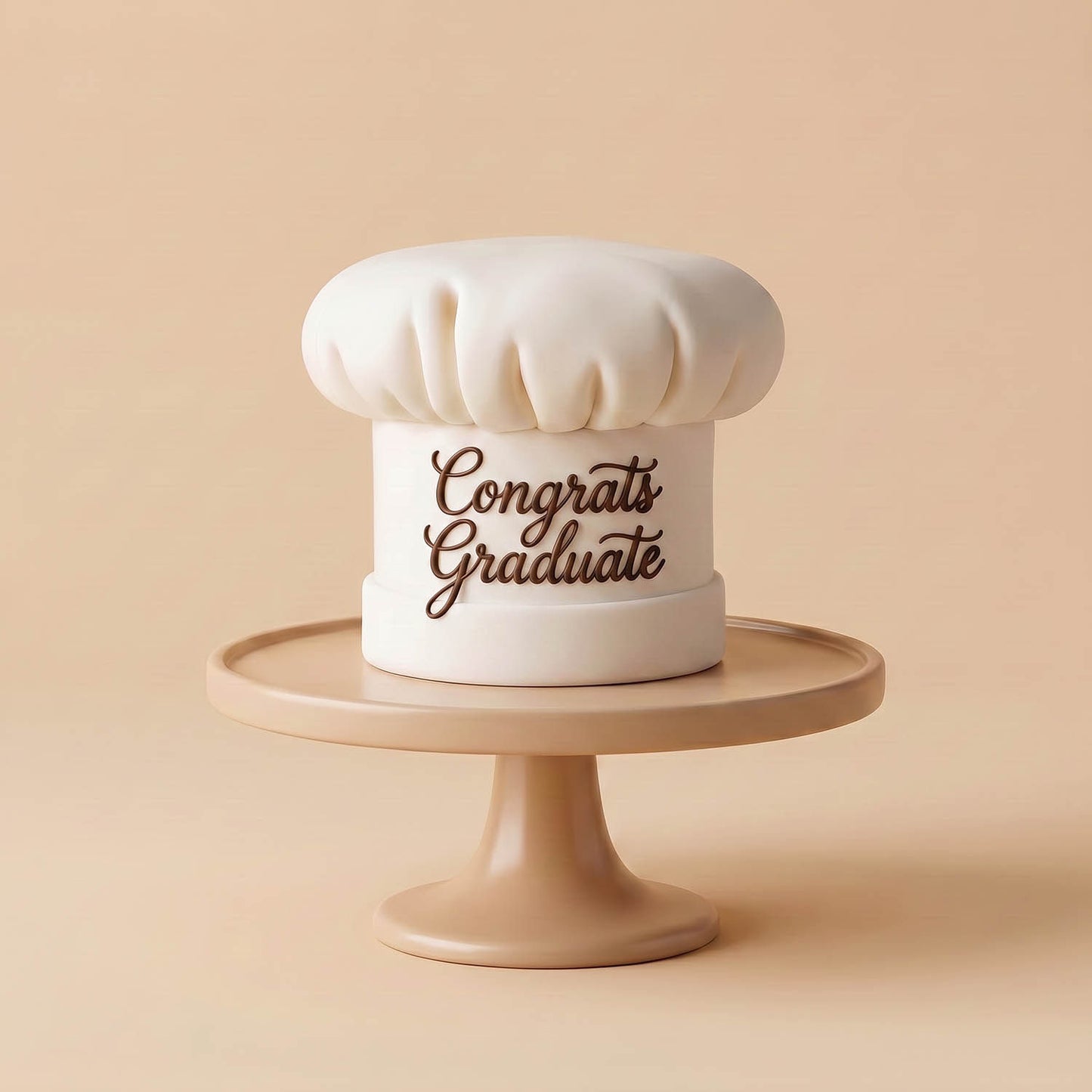 Congrats Chef Graduation Hat Cake