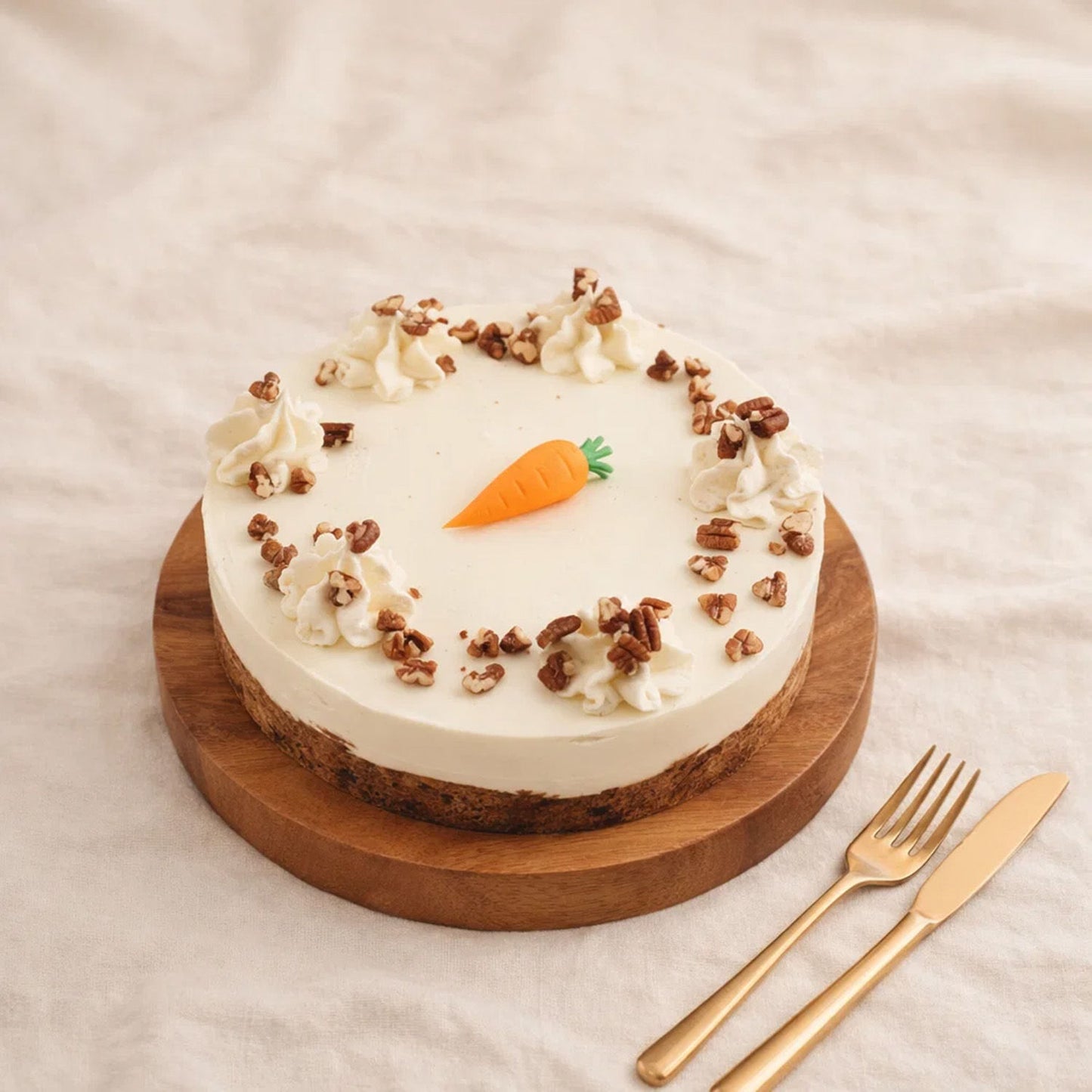 تشيز كيك الجزر بالجوز