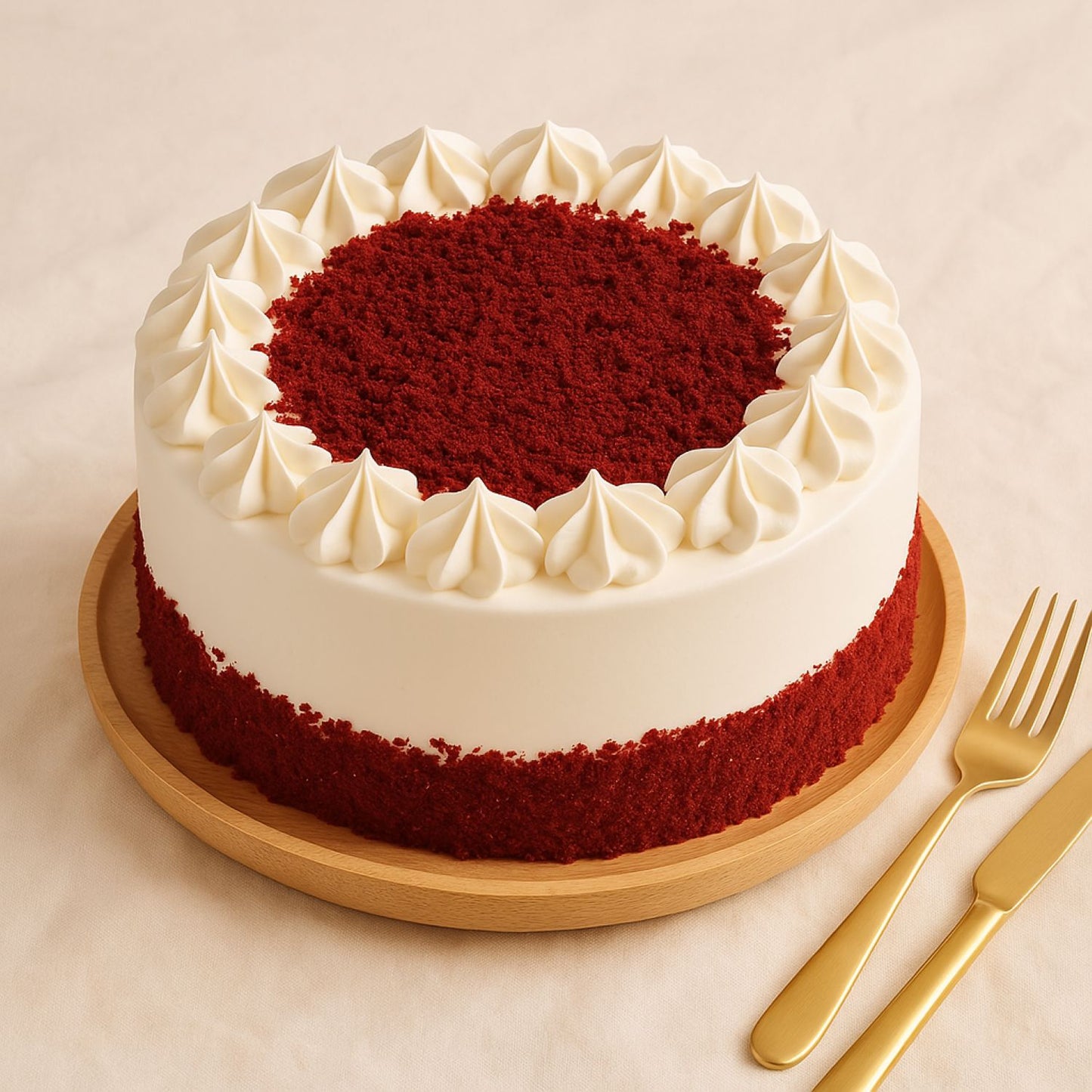 Classic Creamy Red Velvet Cake