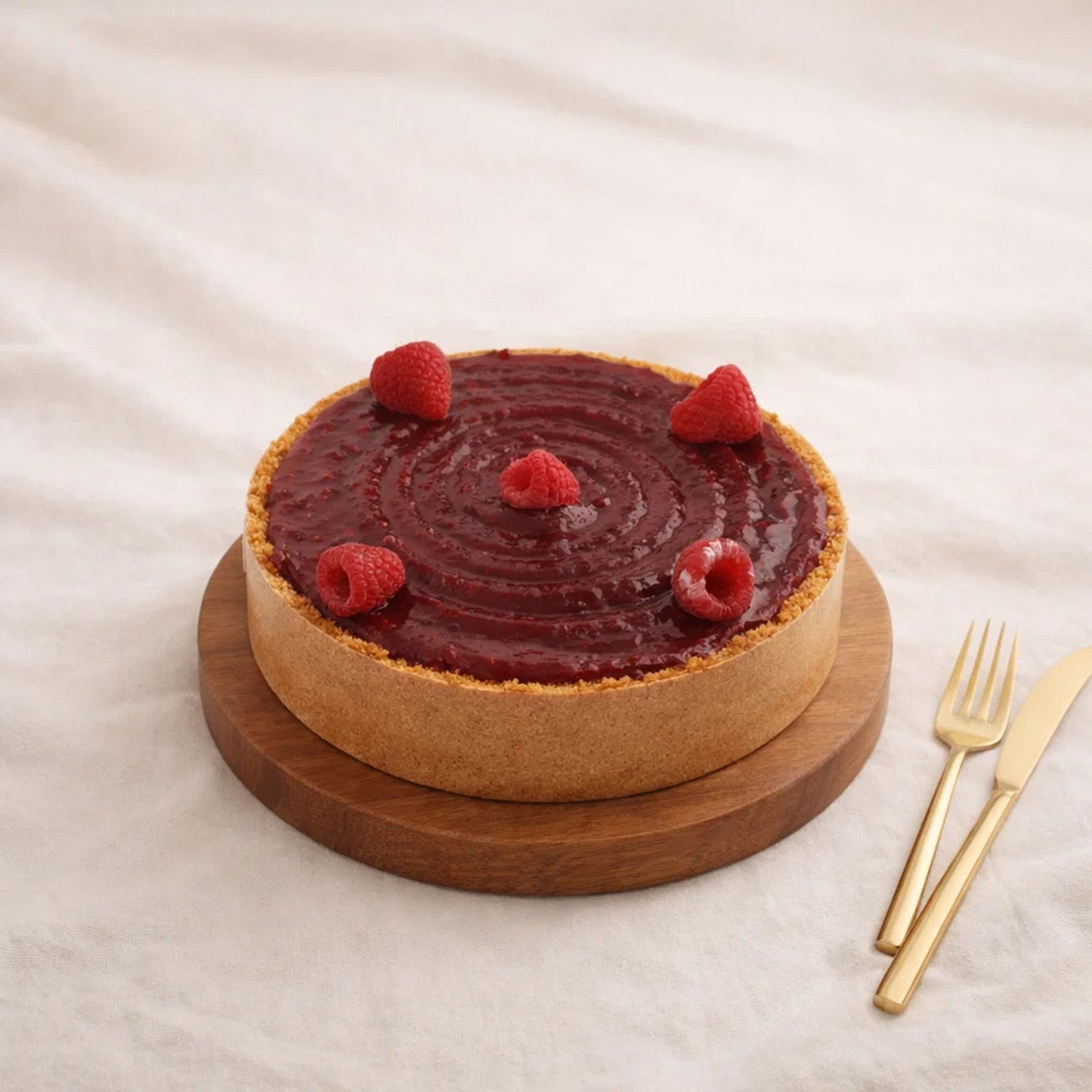 Classic Raspberry Cheesecake