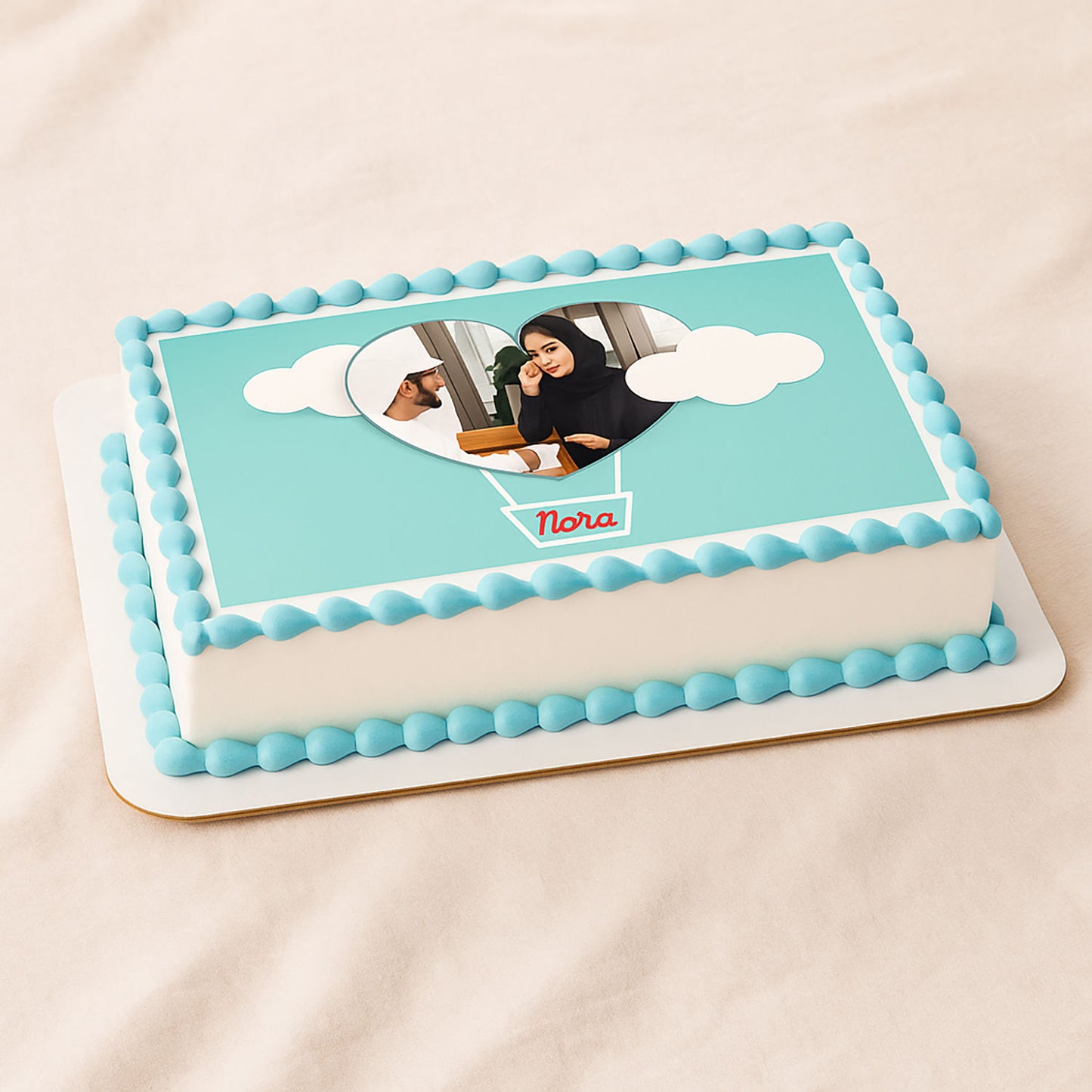 كيك الصورة المربع المخصص