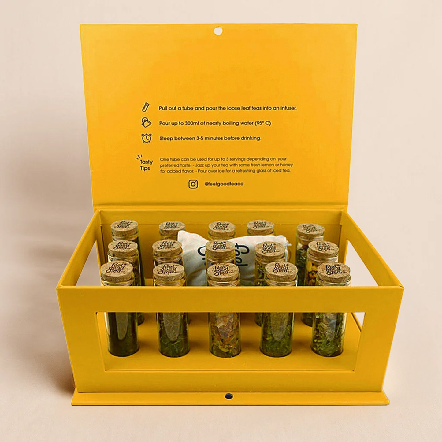 Sunshine Yellow Feel Good Tea Discovery Box