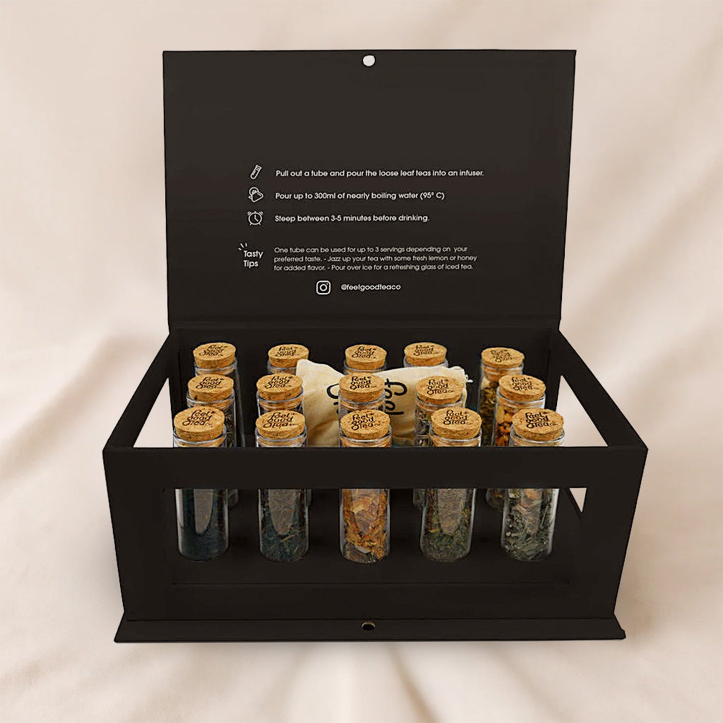 Black Discovery Box | Feel Good Tea Gifts