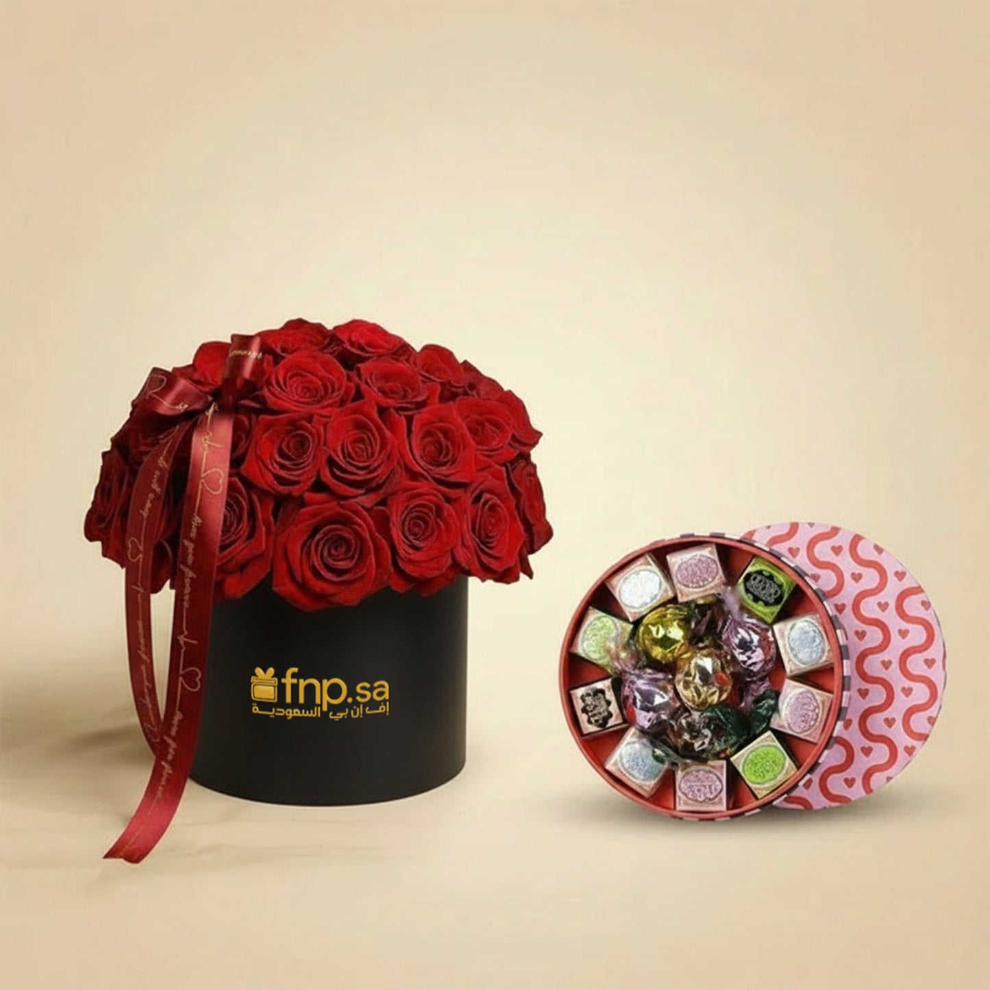 صندوق عاشقة | 35 ورد احمر رومانسي