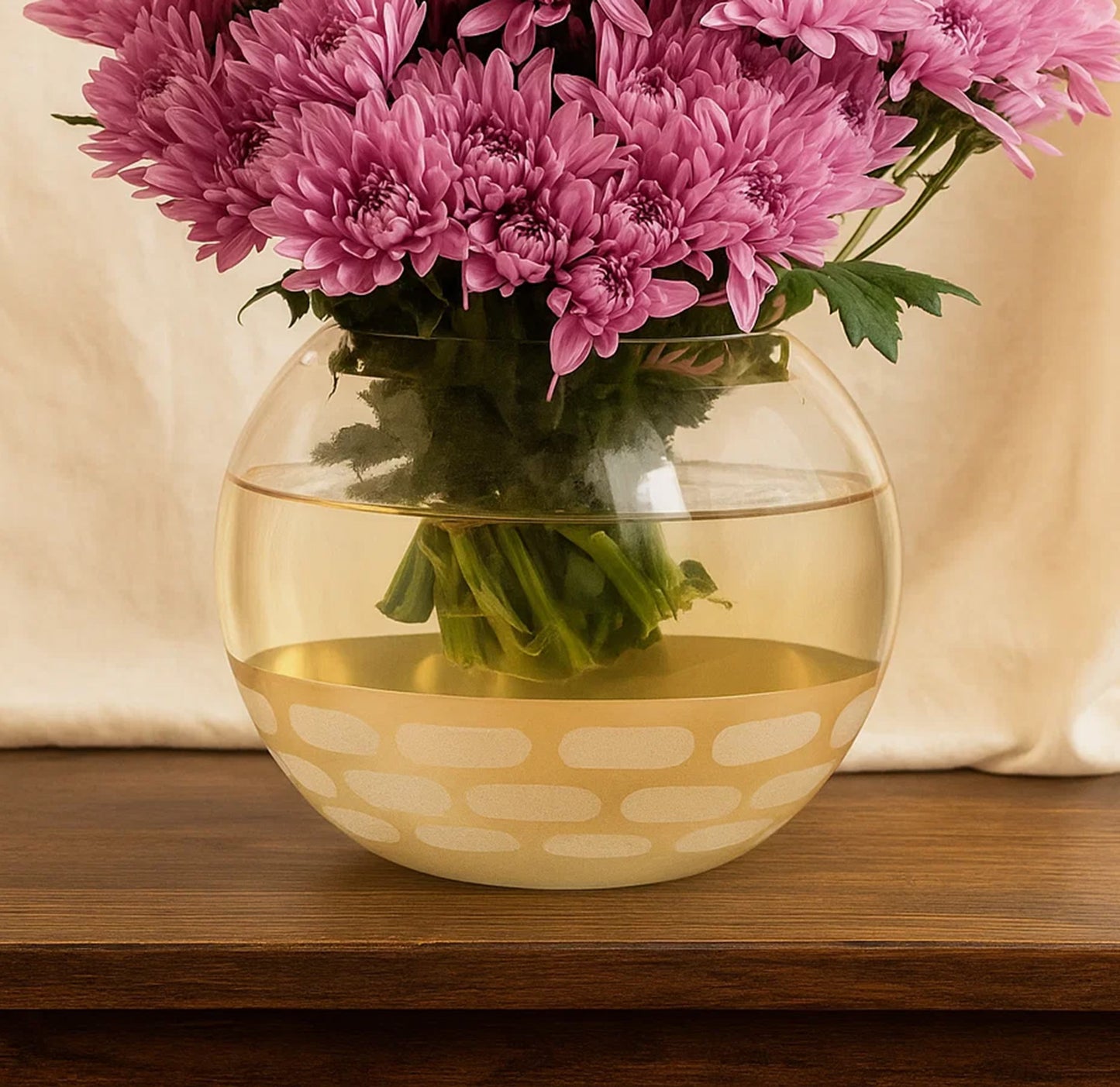 Chrysanths Charm Vase